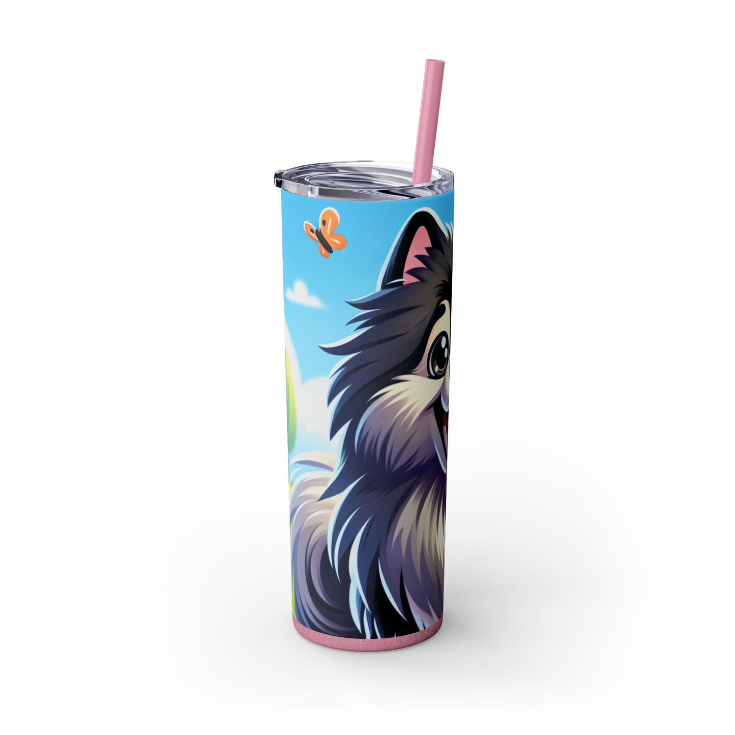 Keeshond Tumbler with Straw, 20oz