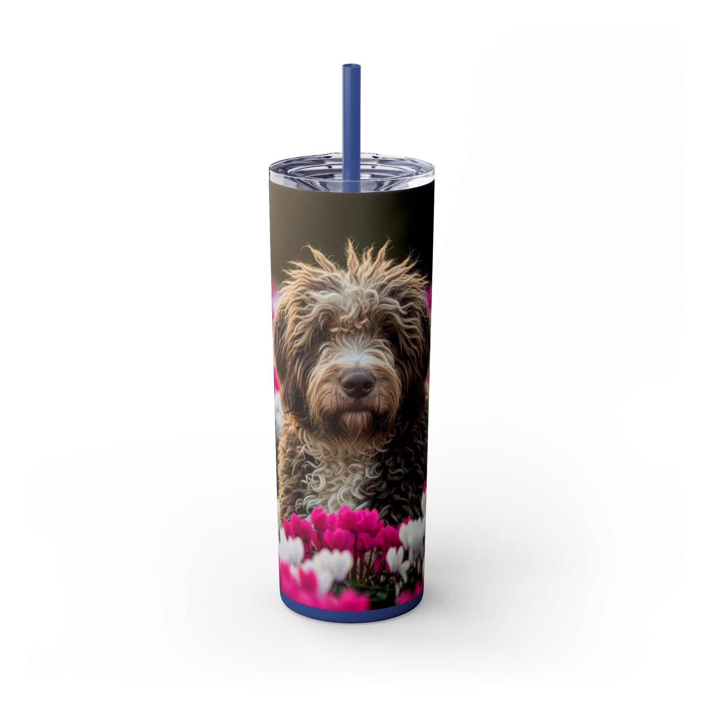 Bergamasco Sheepdog Tumbler with Straw, 20oz
