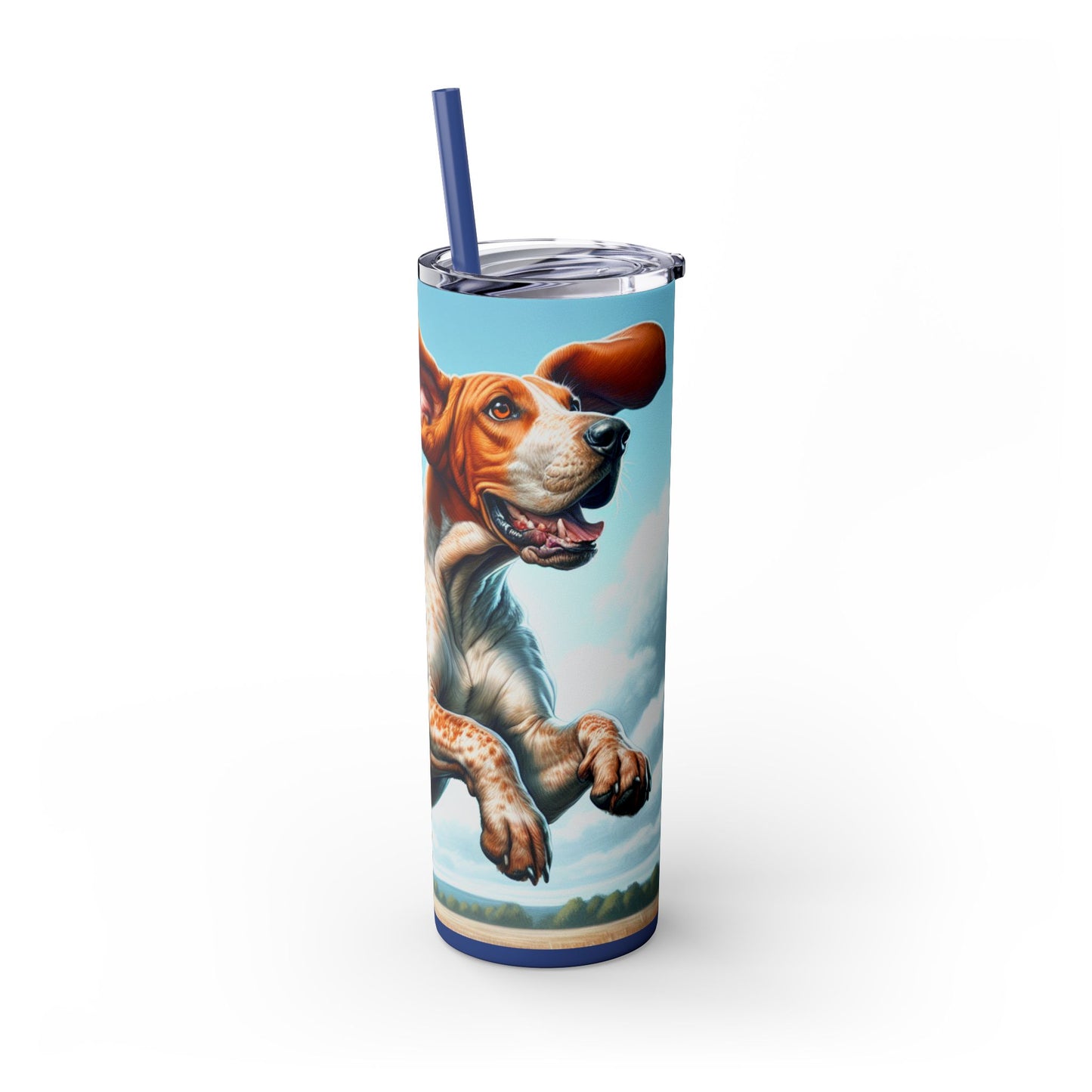 American English Coonhound Tumbler with Straw, 20oz