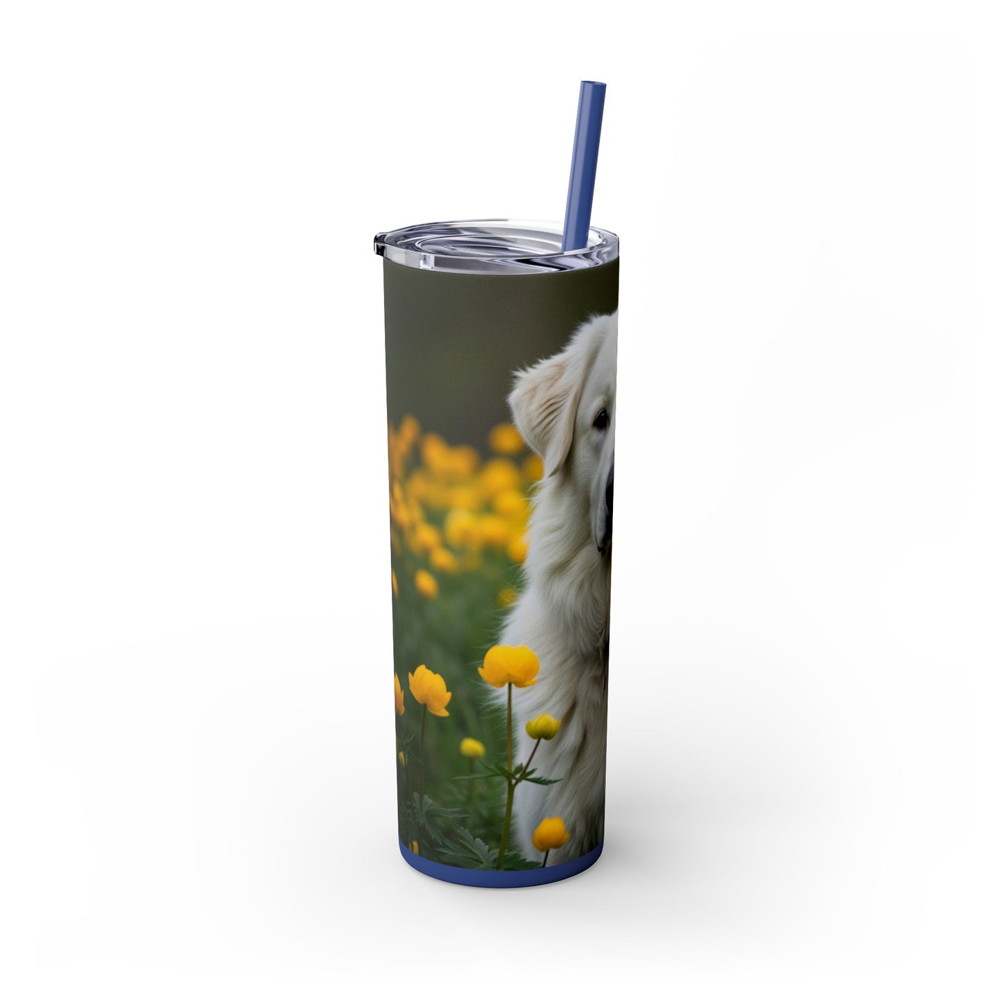 Romanian Mioritic Shepherd Dog Tumbler with Straw, 20oz