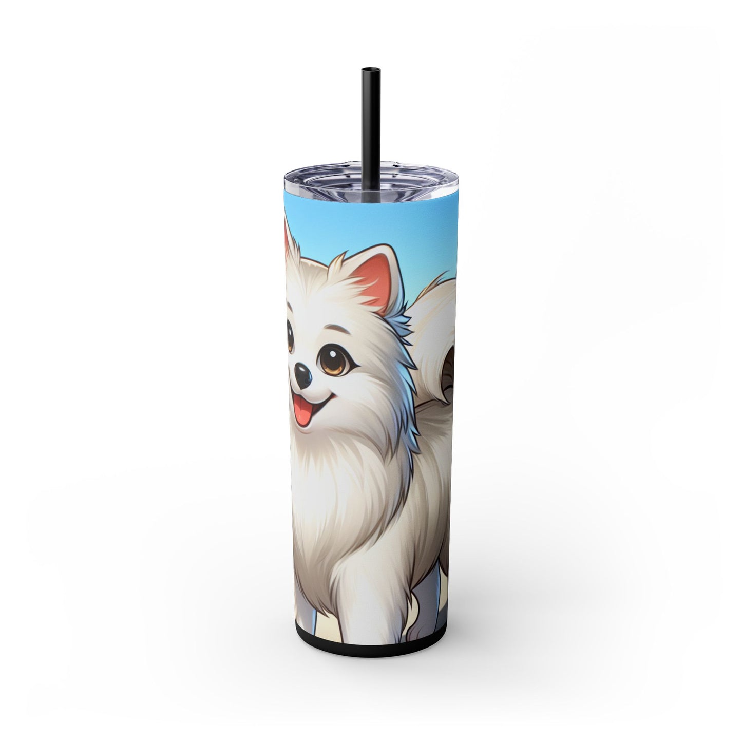 Indian Spitz Tumbler with Straw, 20oz