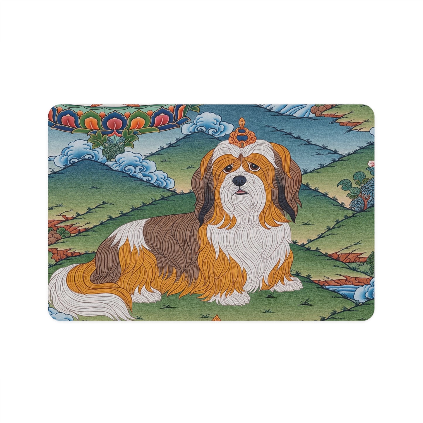 Pet Food Mat (12x18) - Lhasa Apso