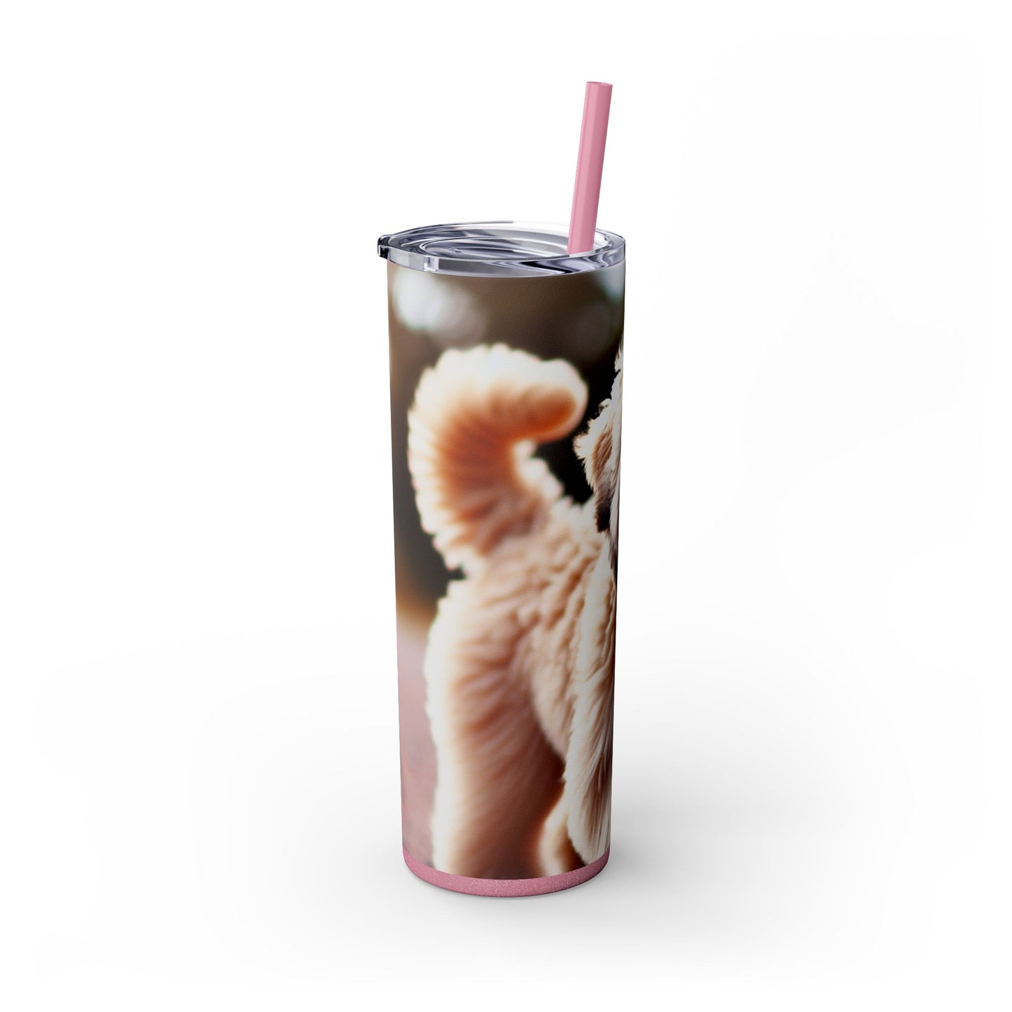 Soft Coated Wheaten Terrier Skinny Tumbler with Straw, 20oz