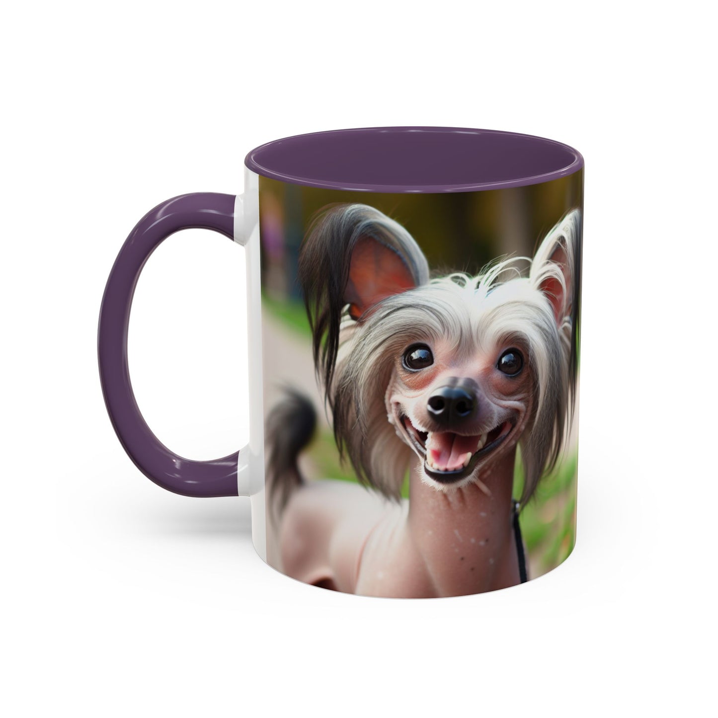 Chinese Crested Dog Accent Coffee Mug - Perfect Gift for Dog Lovers
