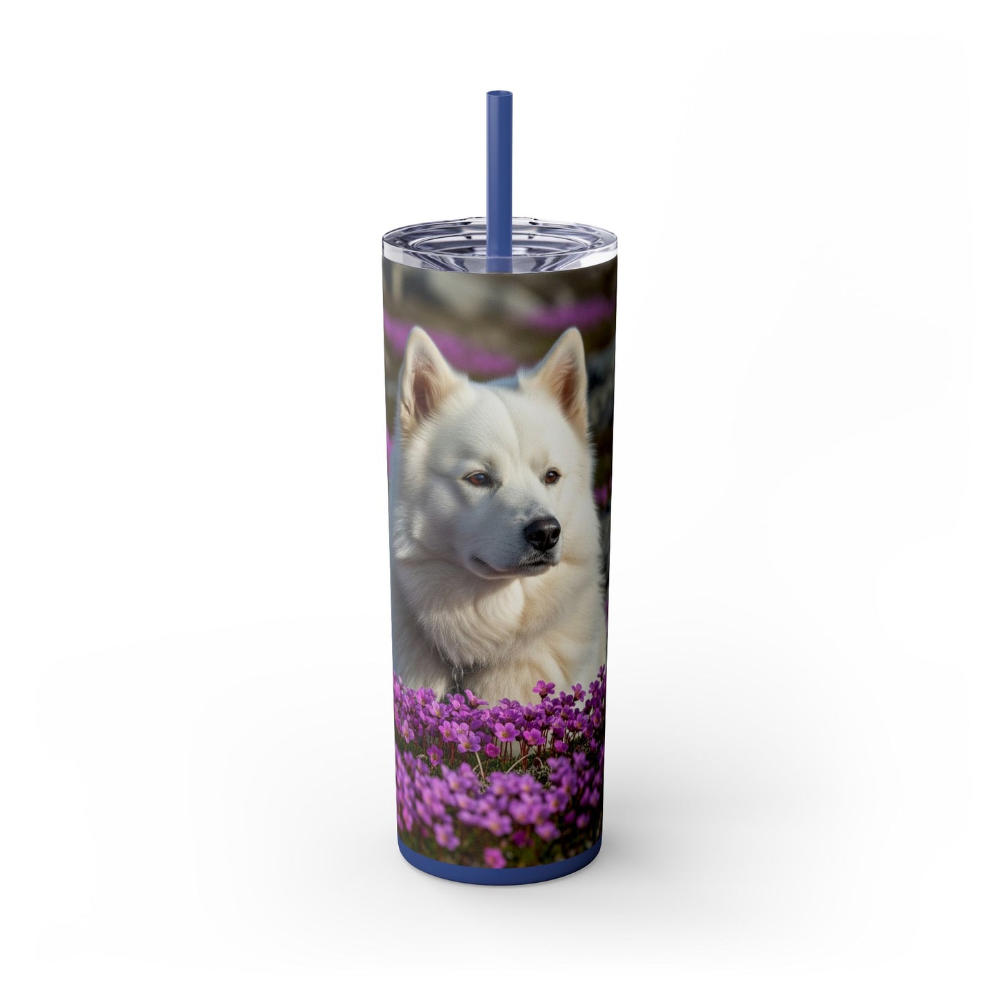 Canadian Eskimo Dog Tumbler with Straw, 20oz