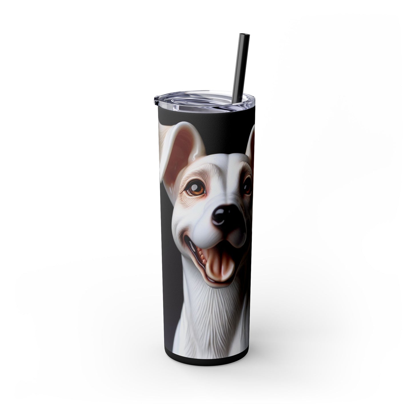Porcelaine Tumbler with Straw, 20oz