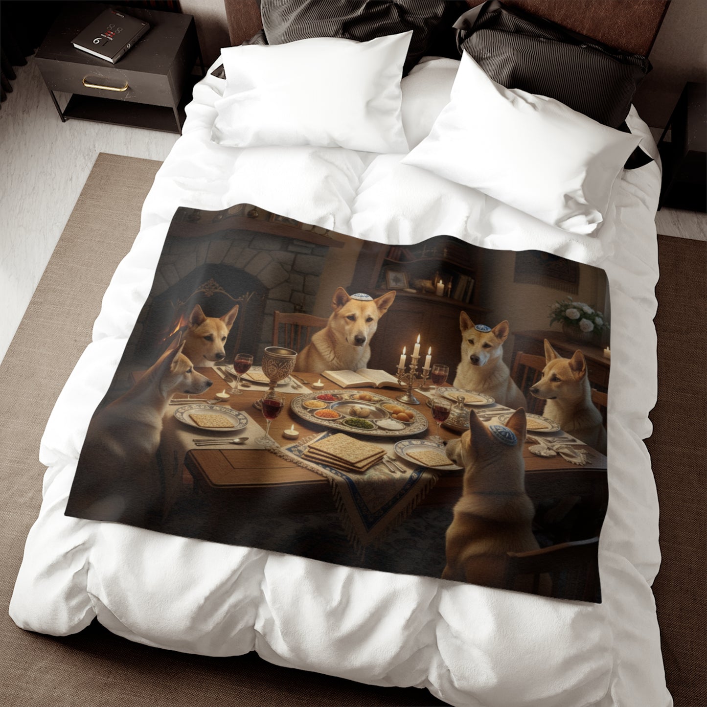 Passover Seder Pet Bed Blanket