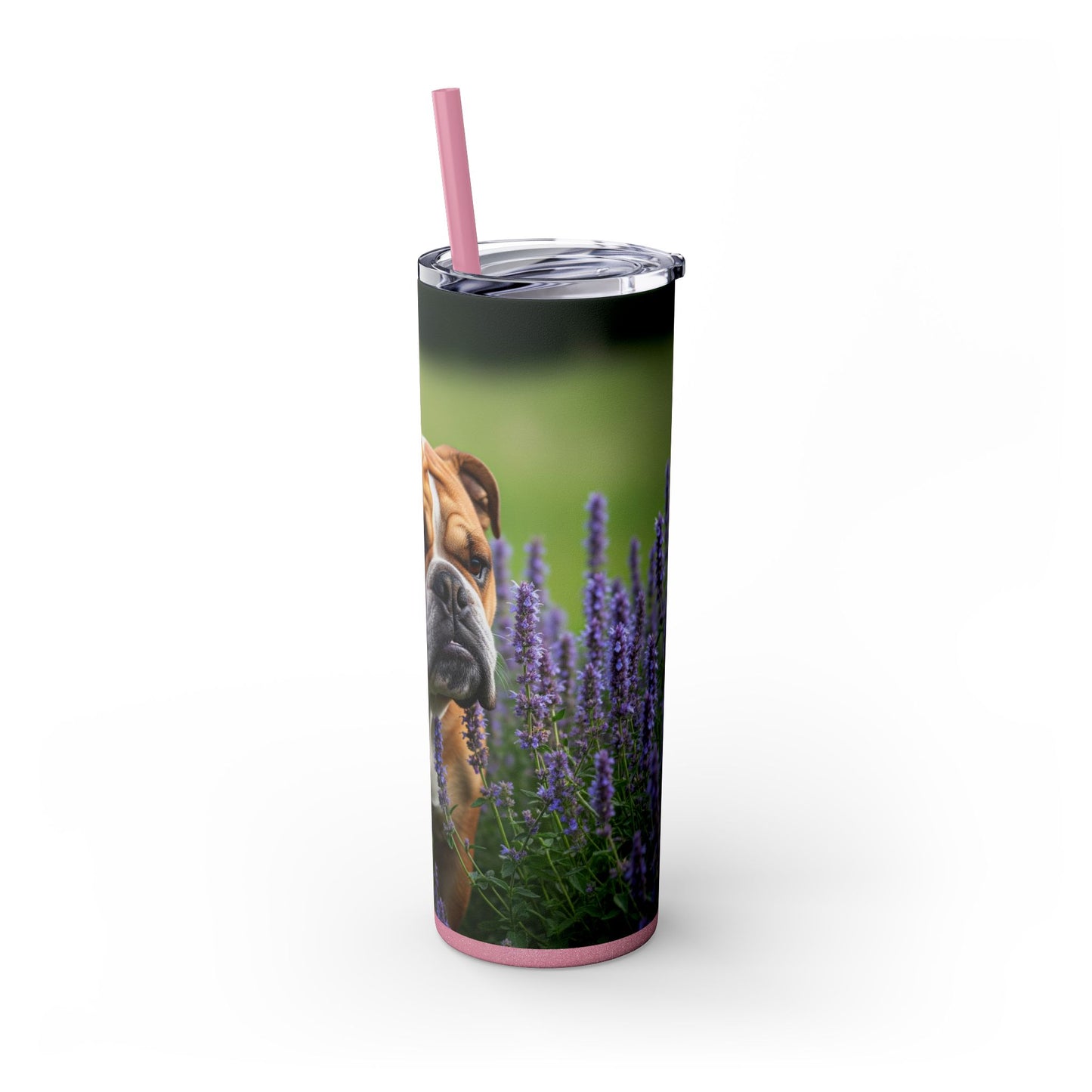 British Bulldog Tumbler with Straw, 20oz