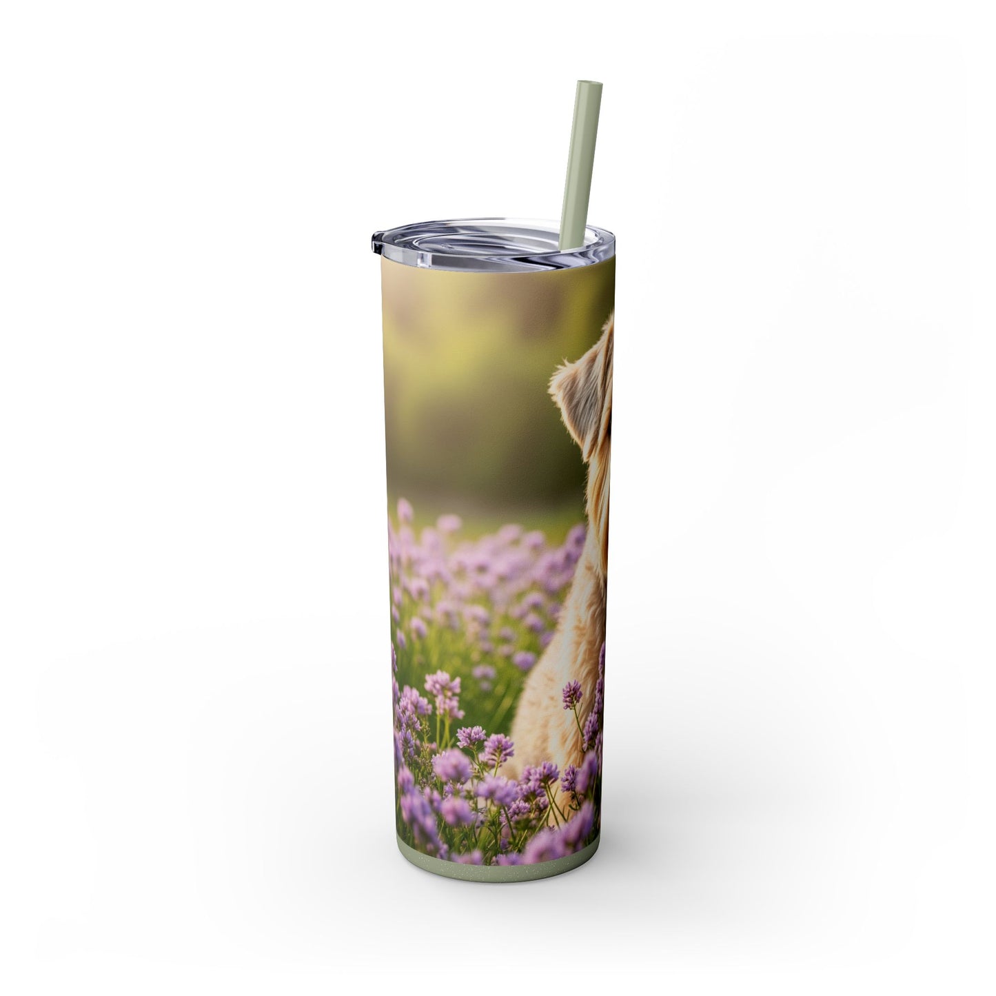 Soft Coated Wheaten Terrier Tumbler with Straw, 20oz