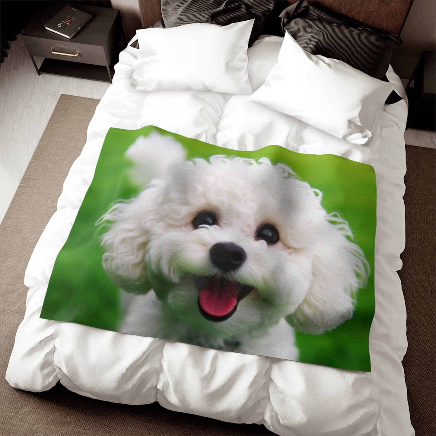 Bichonpoo Sweatshirt Blanket