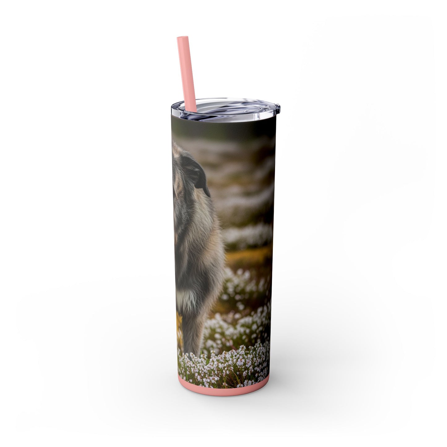 Irish Wolfhound Tumbler with Straw, 20oz