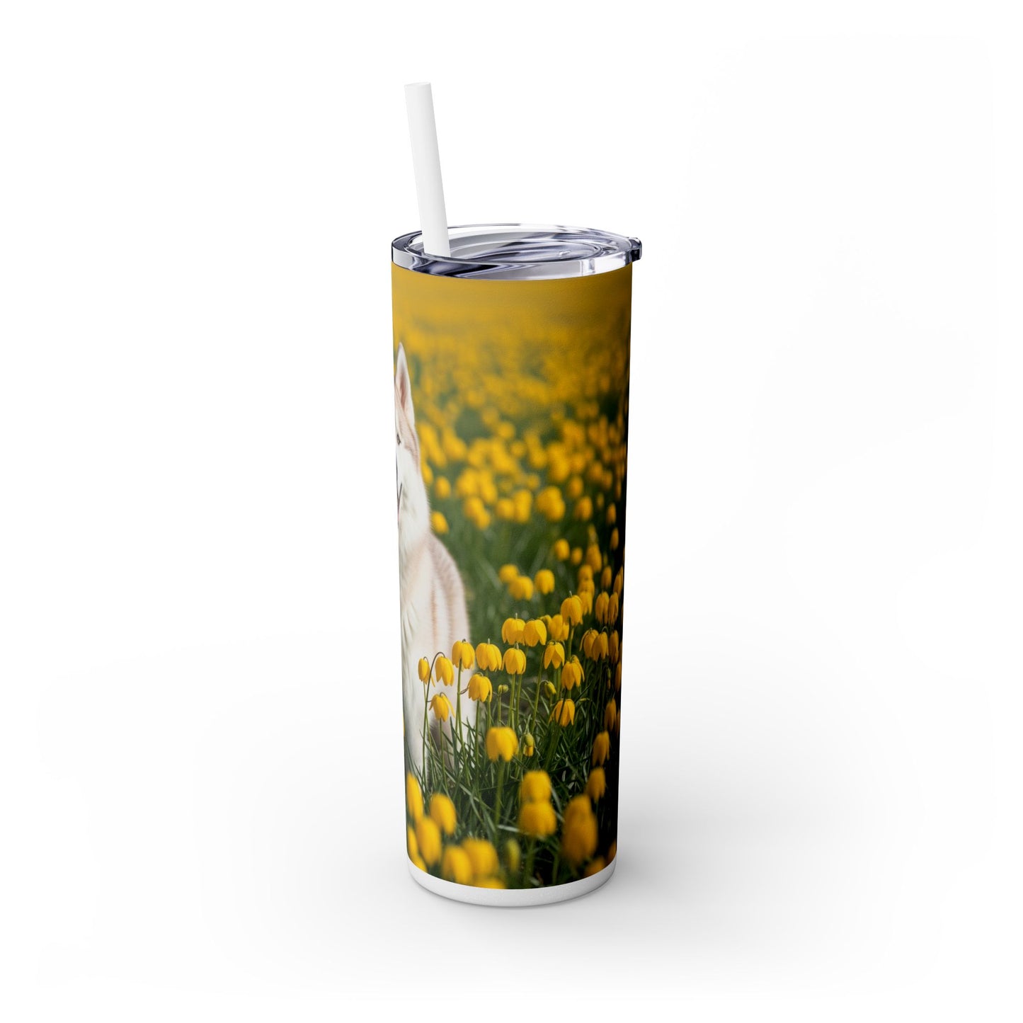Siberian Husky Tumbler with Straw, 20oz