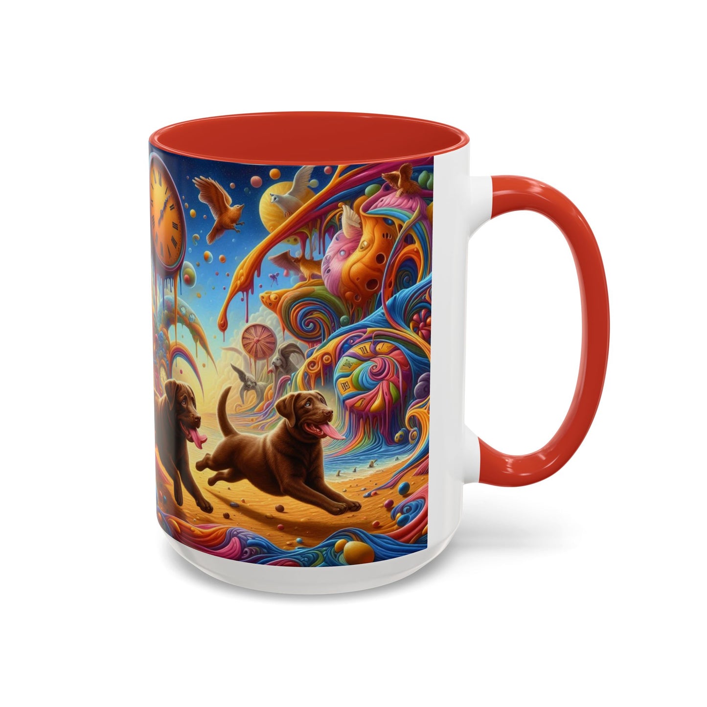 Chocolate Labrador Accent Coffee Mug - Perfect Gift for Dog Lovers