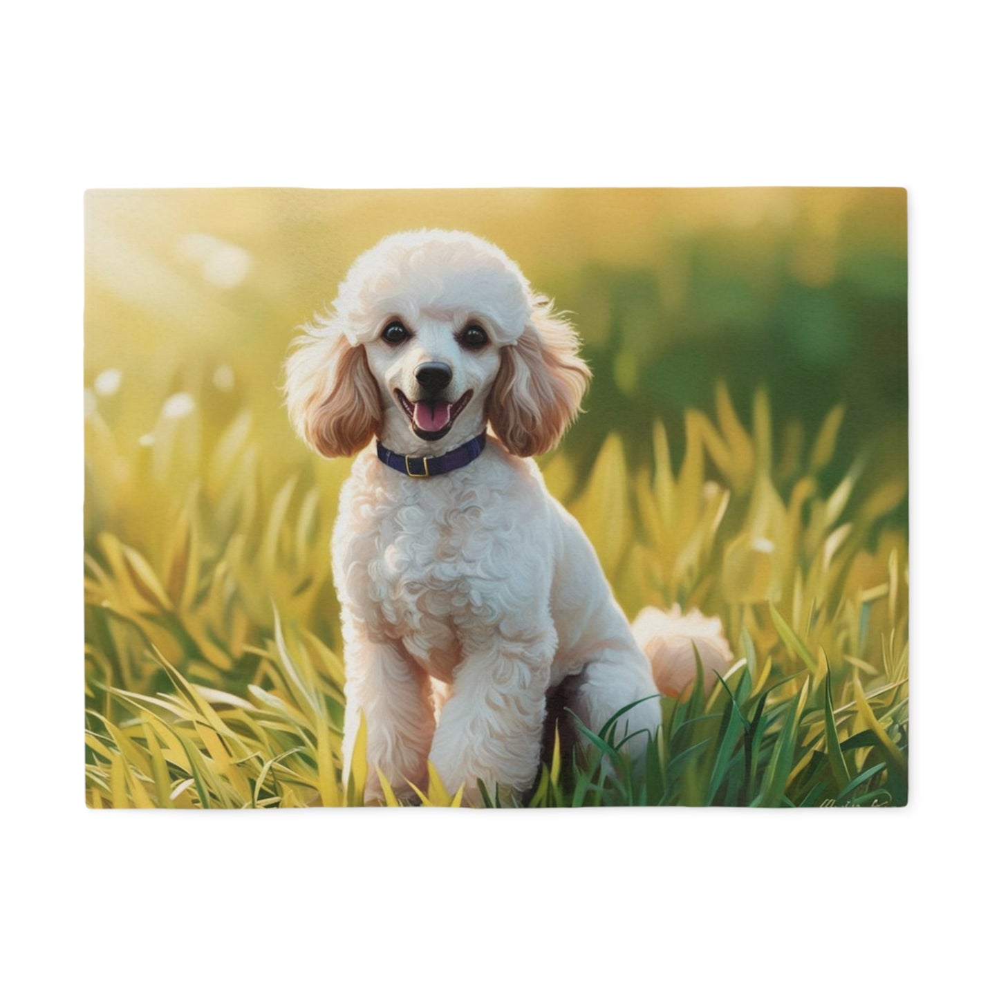 Miniature Poodle Sweatshirt Blanket