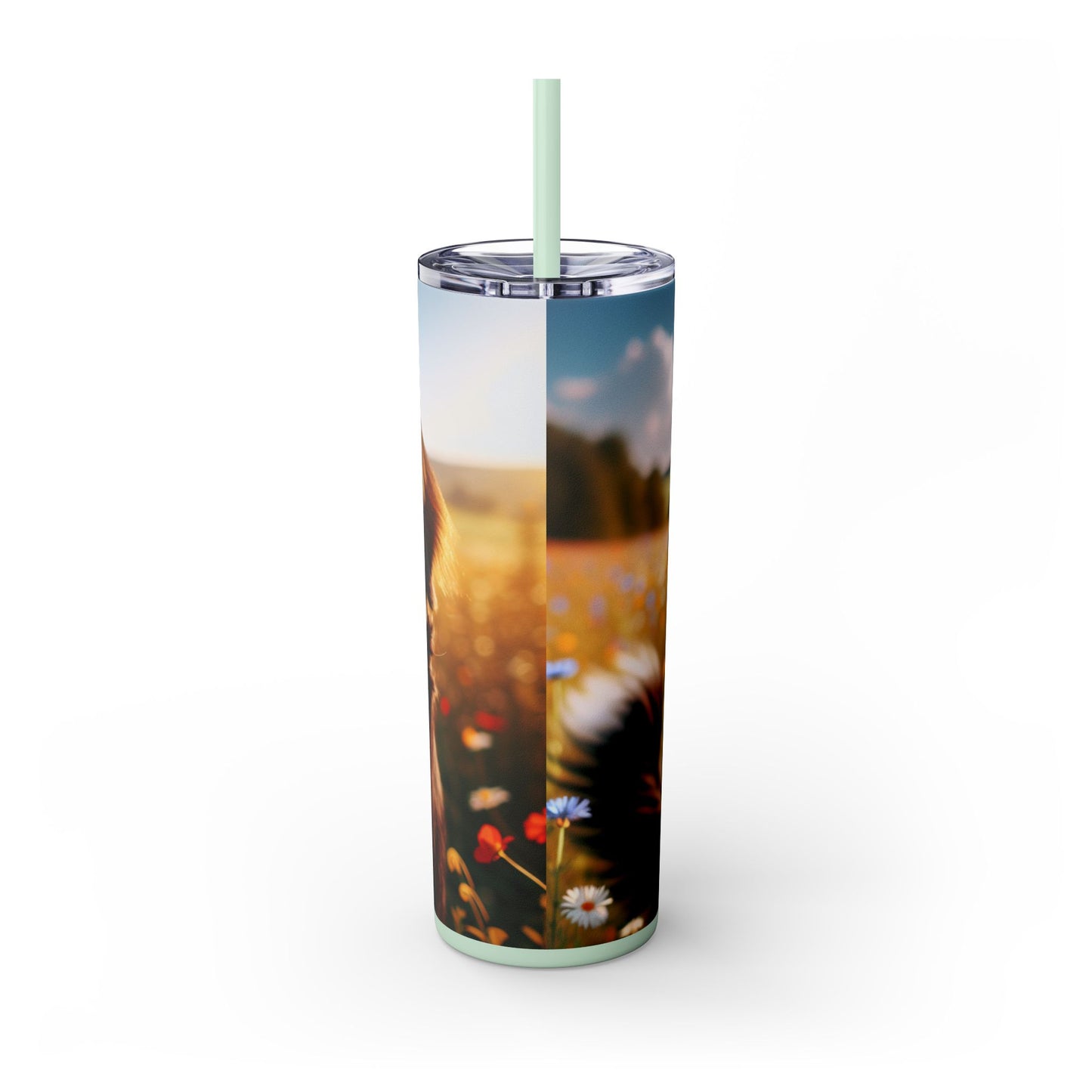 Bernese Mountain Dog Tumbler with Straw, 20oz