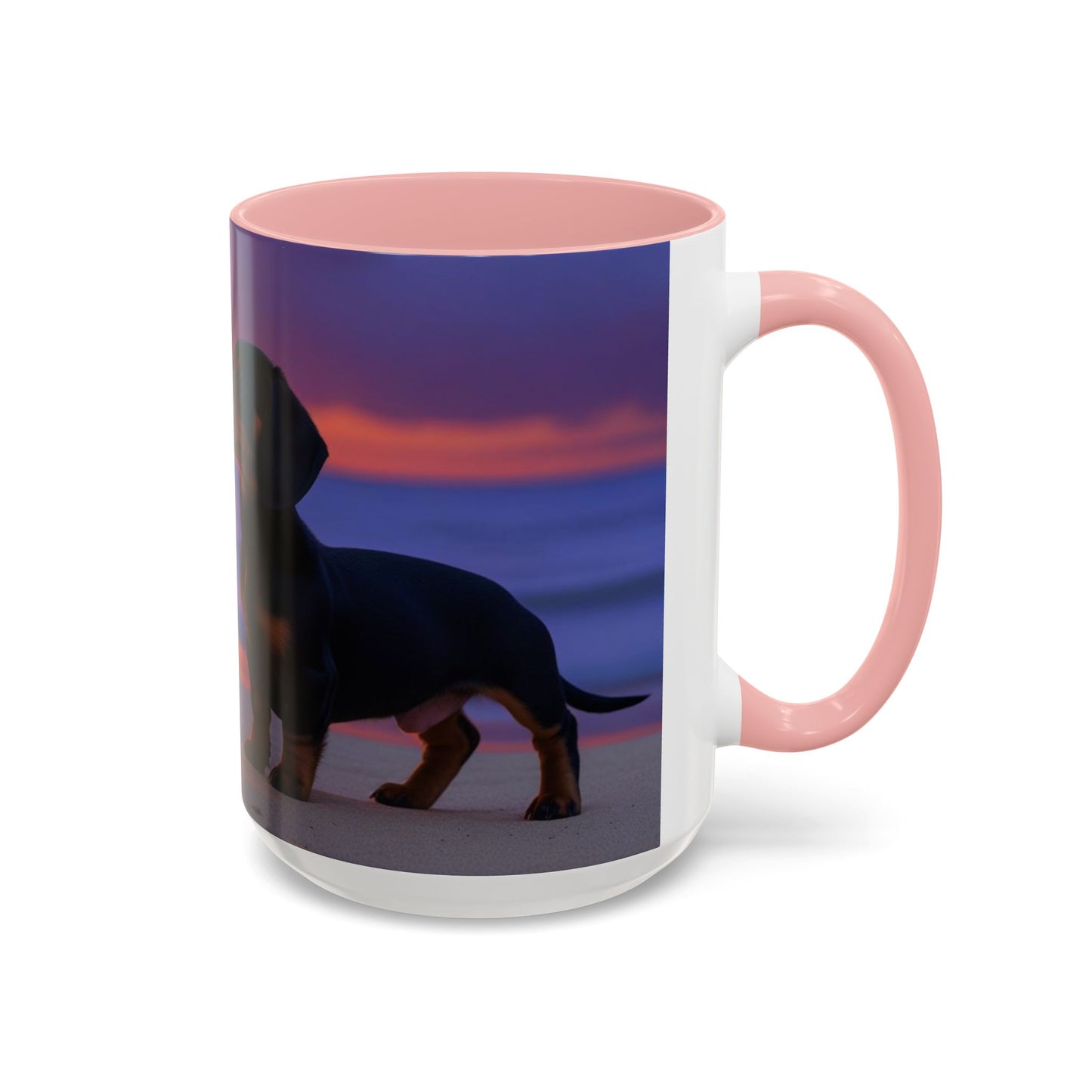 Dachshund Love Accent Coffee Mug - Perfect Gift for Dog Lovers