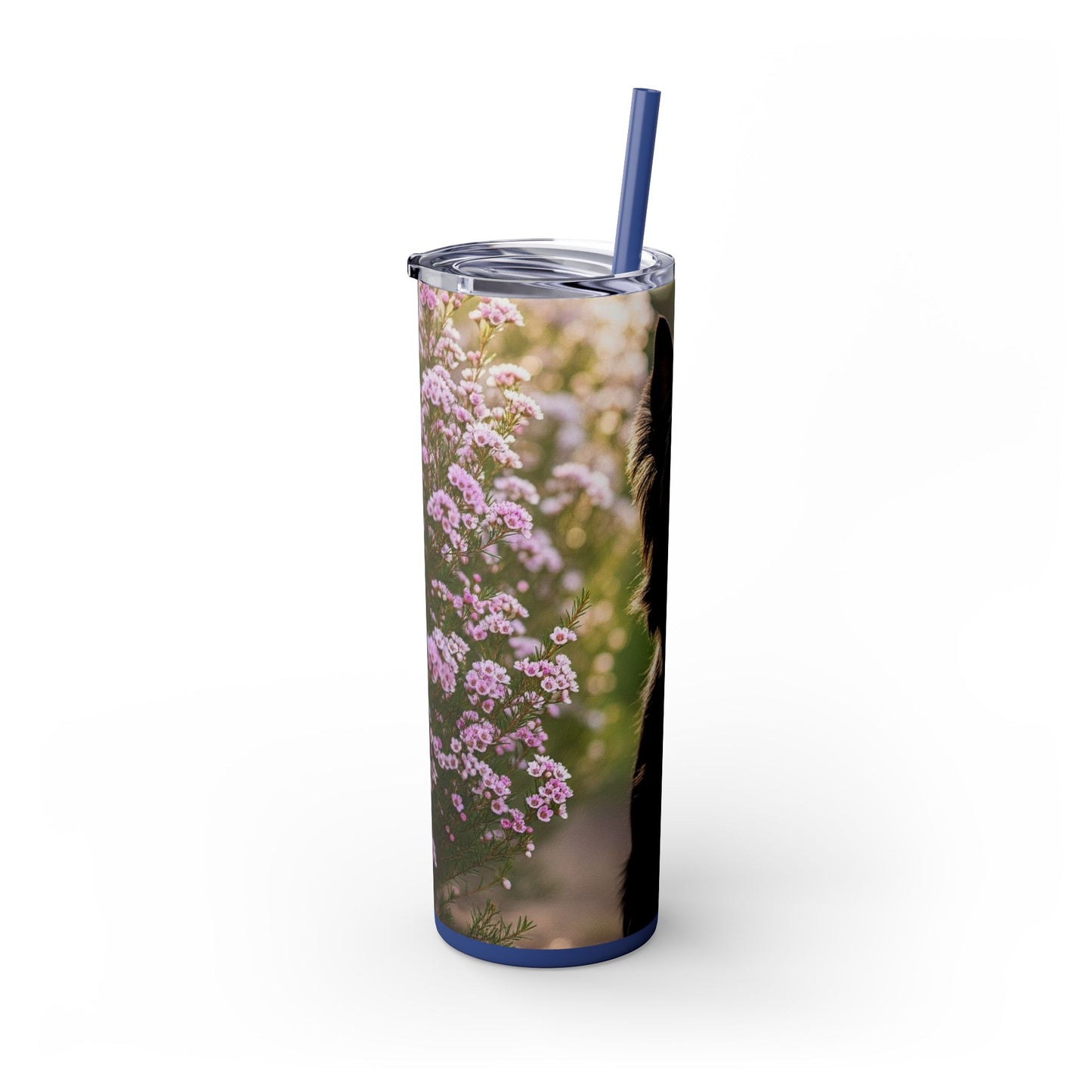 Australian Silky Terrier Tumbler with Straw, 20oz