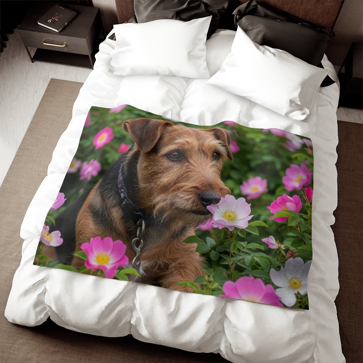 Teddy Roosevelt Terrier Sweatshirt Blanket