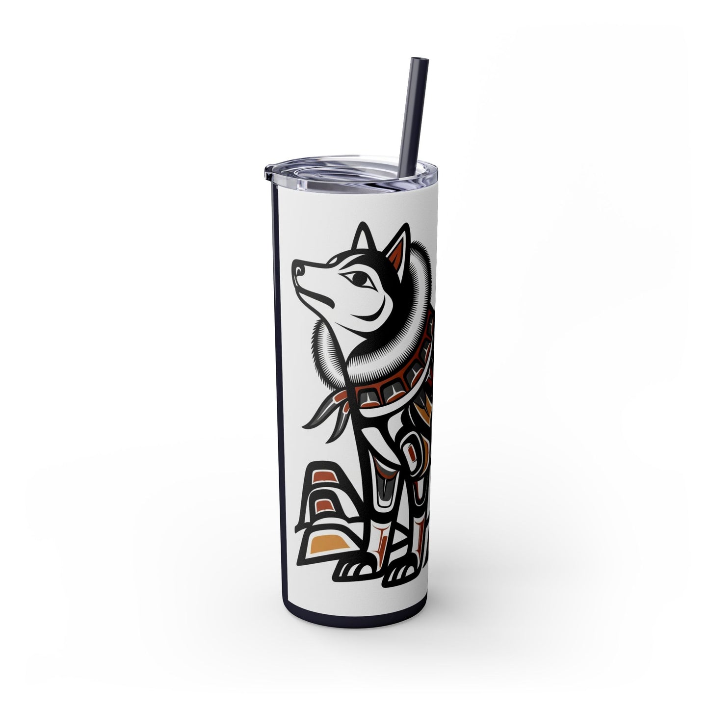 Siberian Husky Tumbler with Straw, 20oz