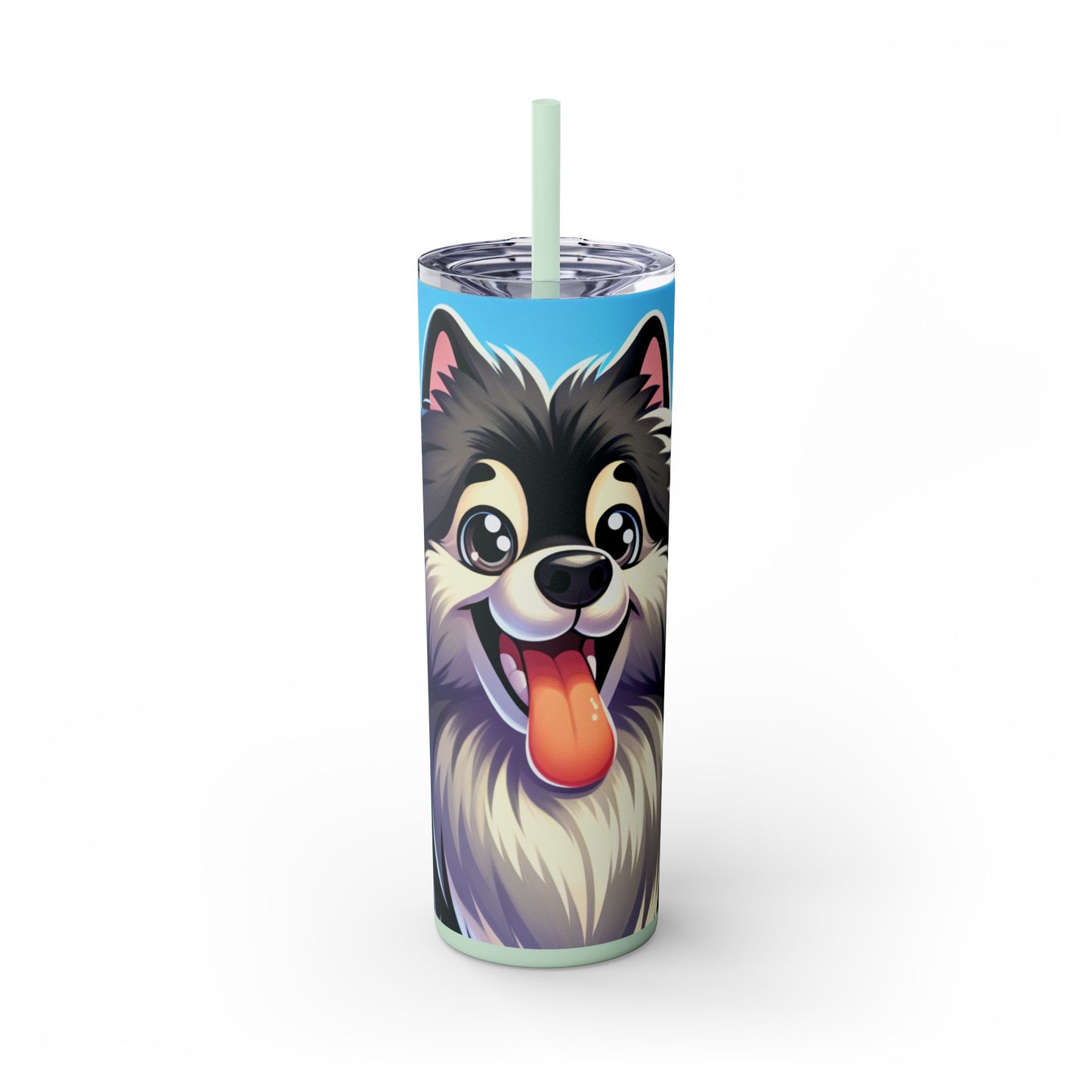 Keeshond Tumbler with Straw, 20oz