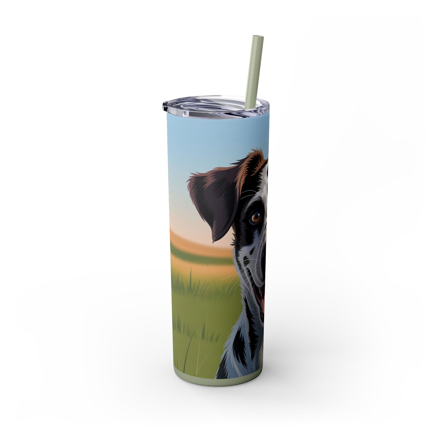 Telomian Skinny Tumbler with Straw, 20oz