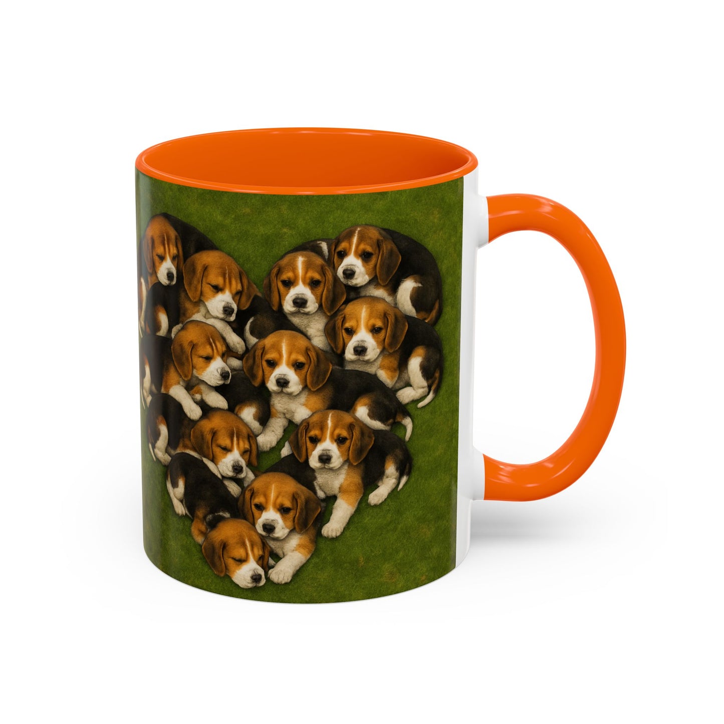 Beagle puppies Accent Coffee Mug - Perfect Gift for Dog Lovers