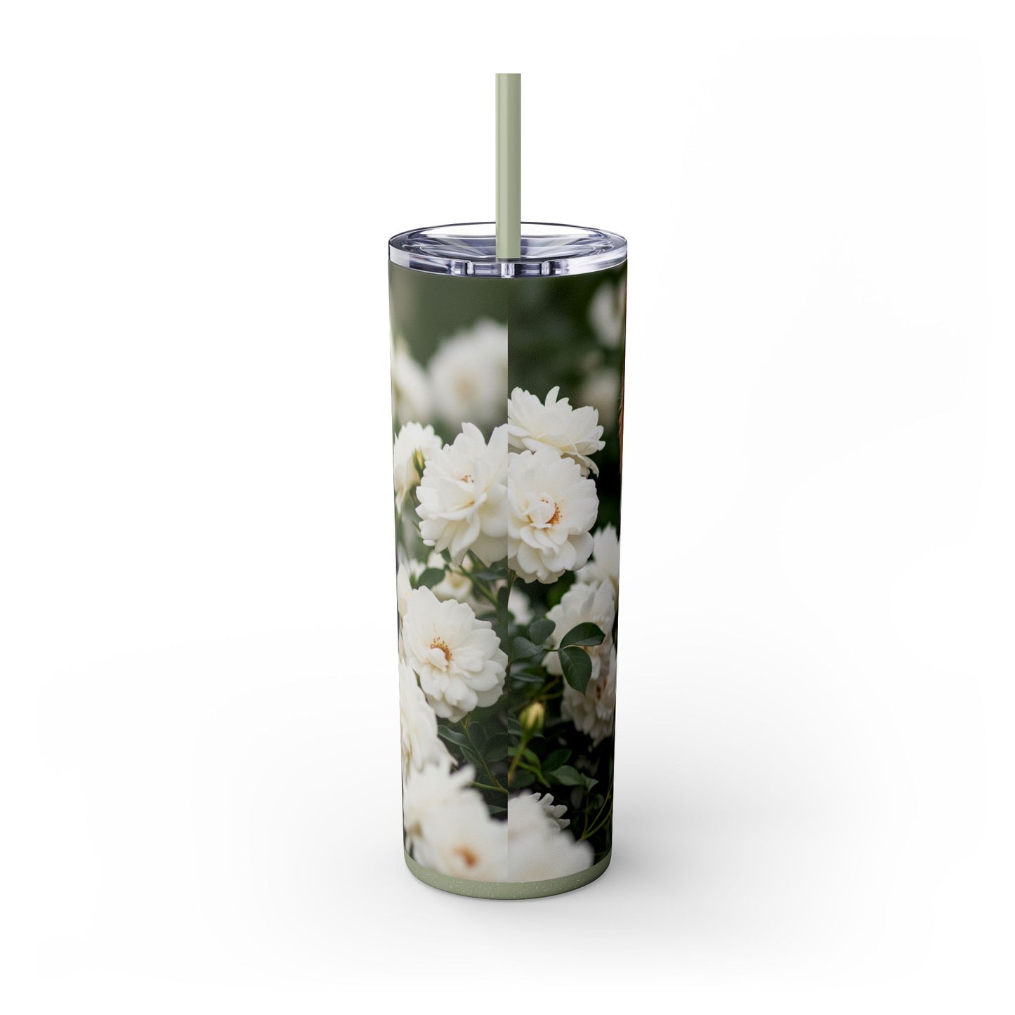 Yorkshire Terrier Skinny Tumbler with Straw, 20oz
