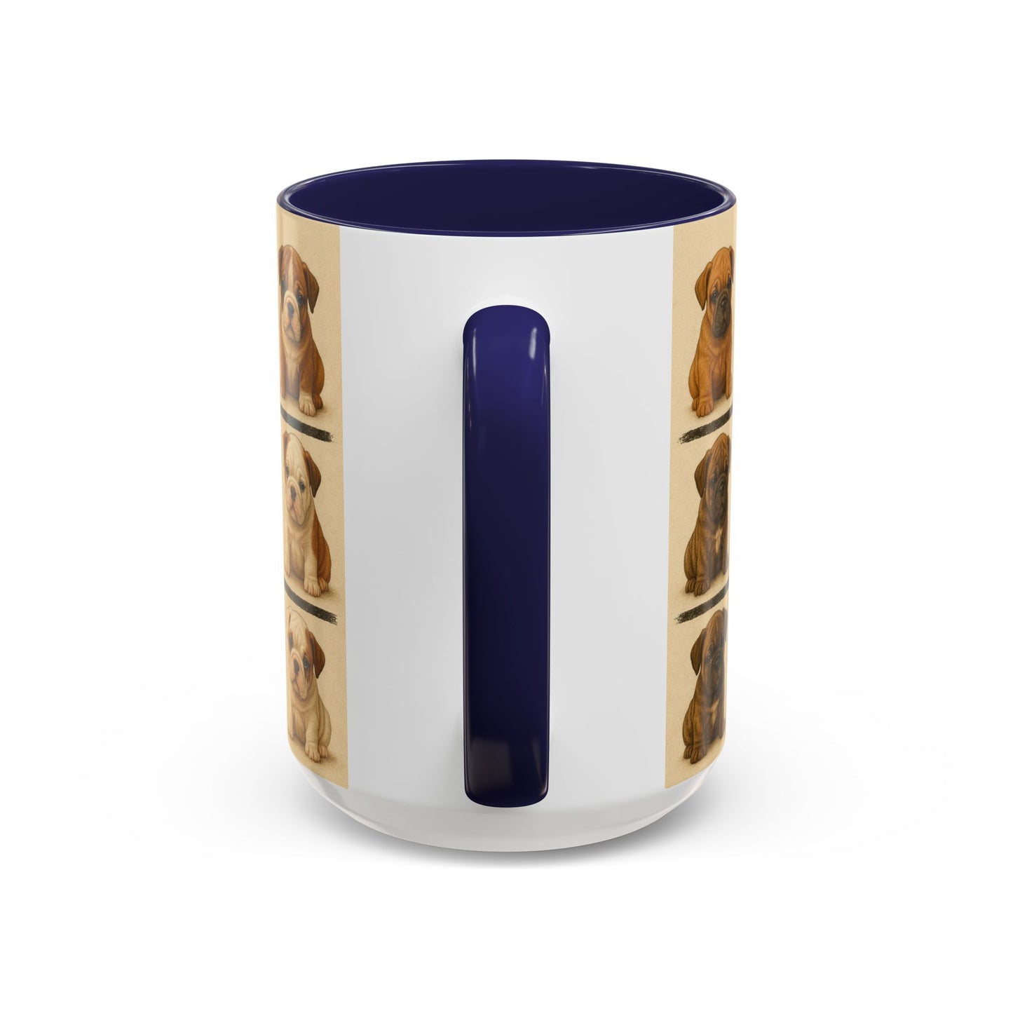 Bulldog puppies Accent Coffee Mug - Perfect Gift for Dog Lovers