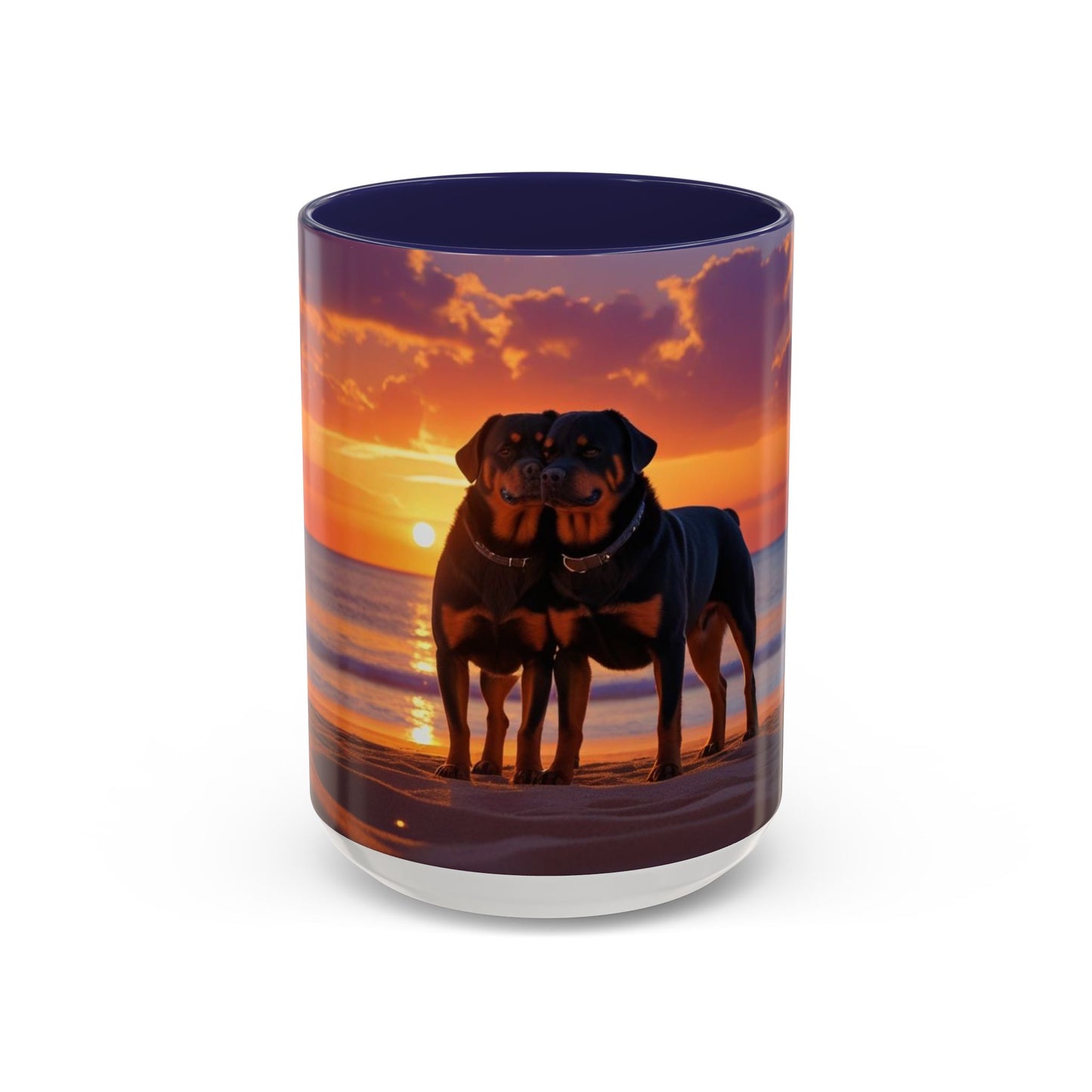 Rottweiler Love Accent Coffee Mug - Perfect Gift for Dog Lovers