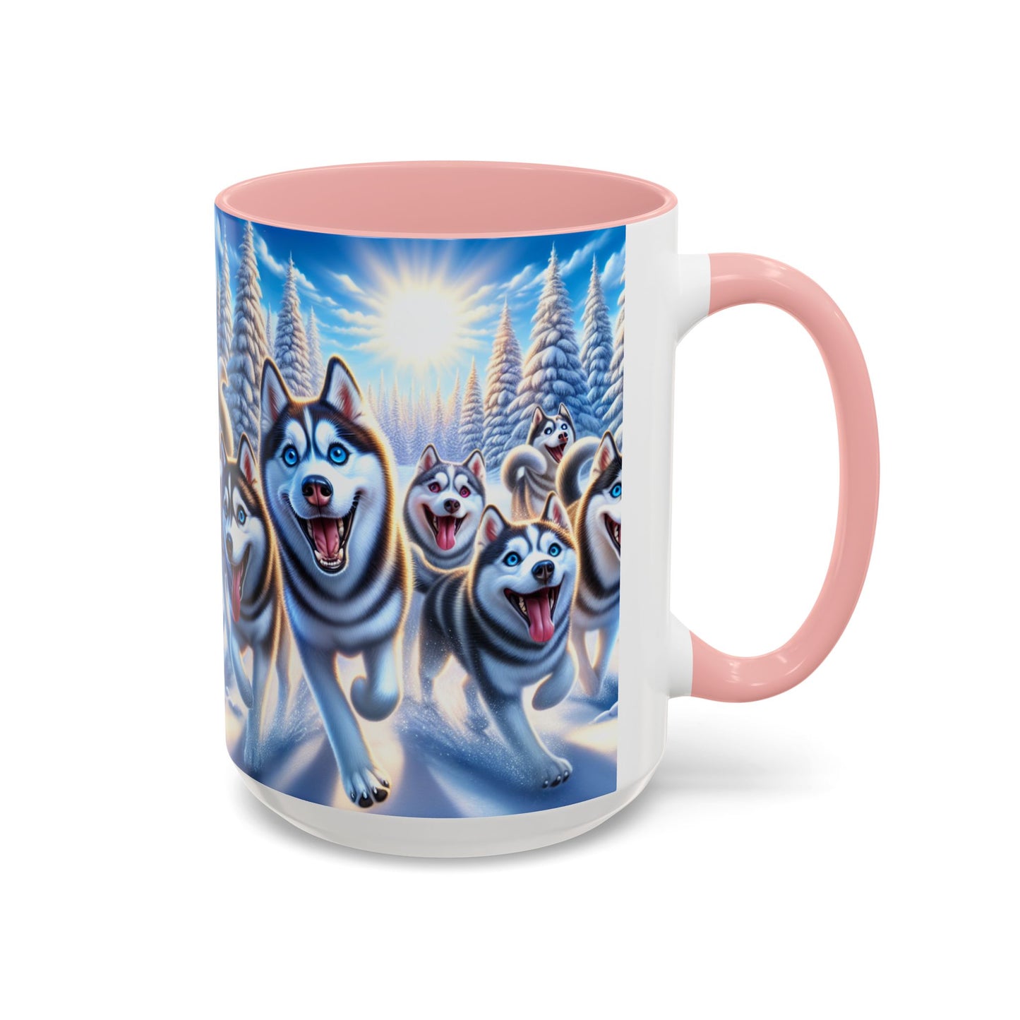 Siberian Husky Accent Coffee Mug - Perfect Gift for Dog Lovers