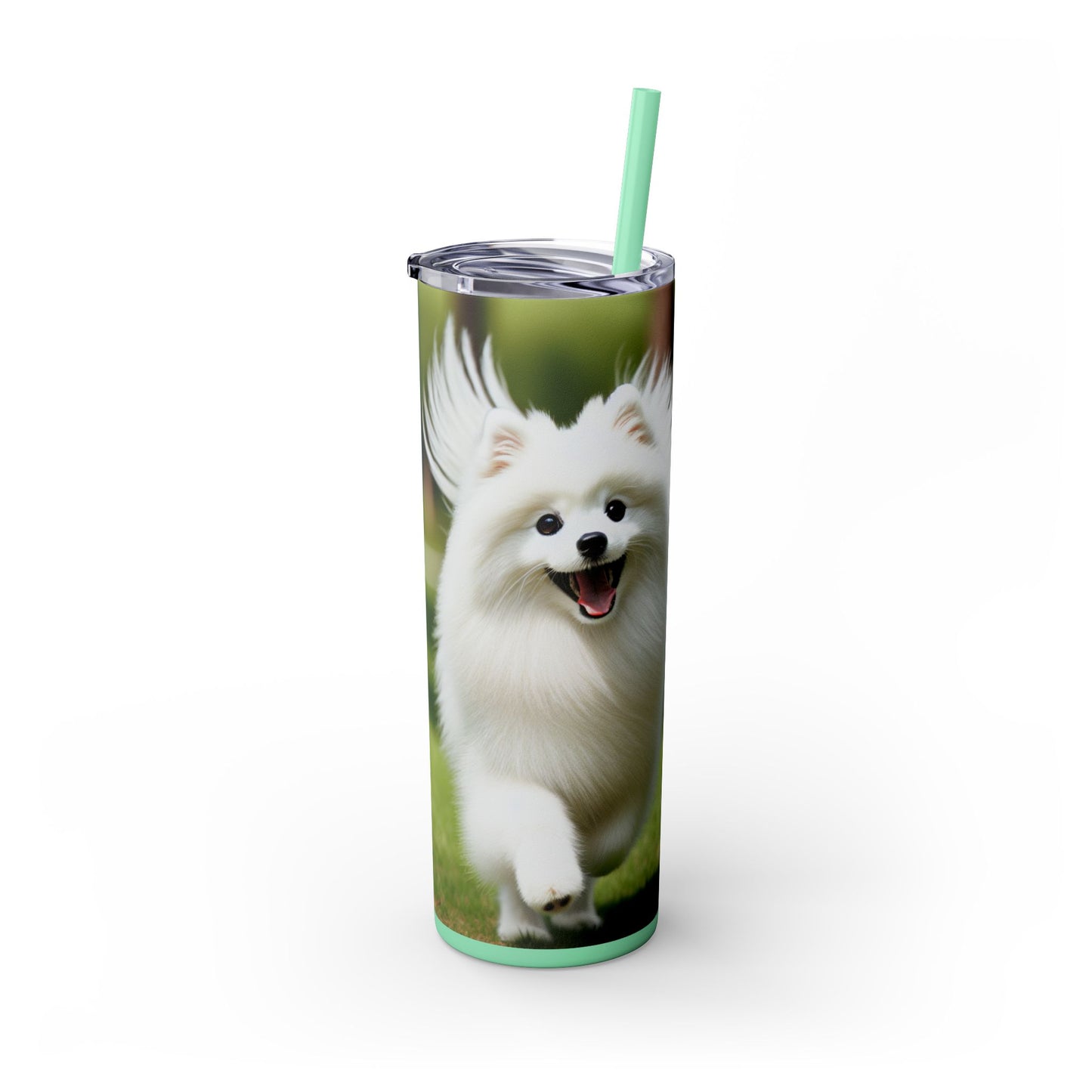 Japanese Spitz Tumbler with Straw, 20oz