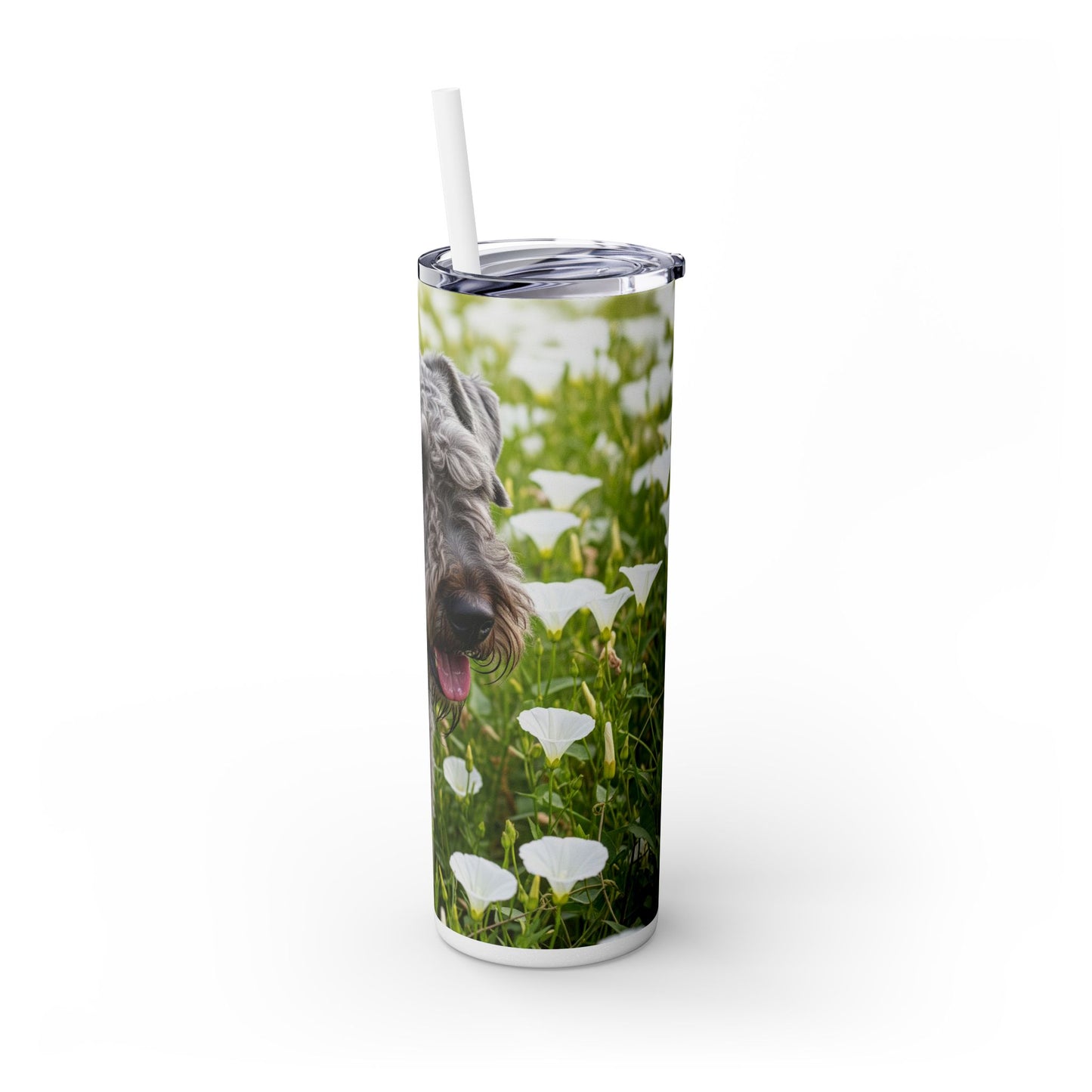Kerry Blue Terrier Tumbler with Straw, 20oz
