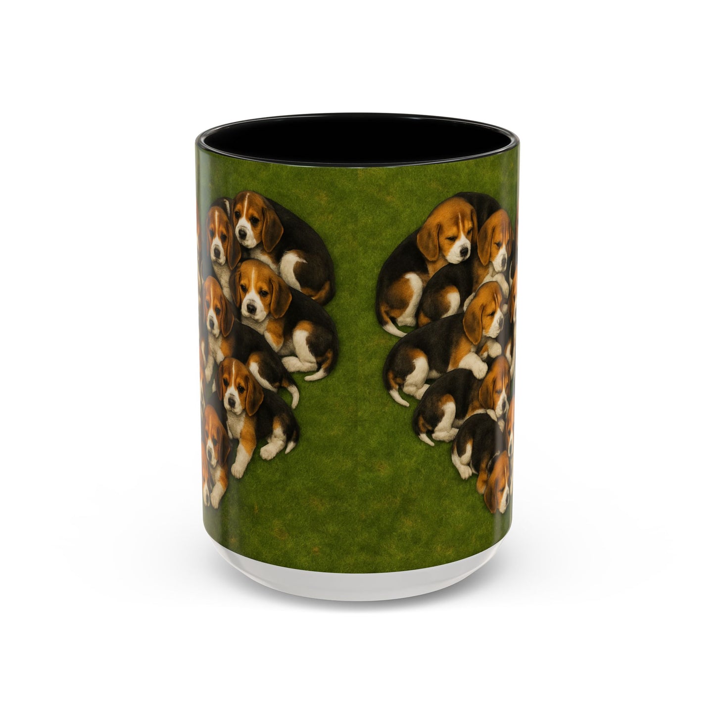 Beagle puppies Accent Coffee Mug - Perfect Gift for Dog Lovers