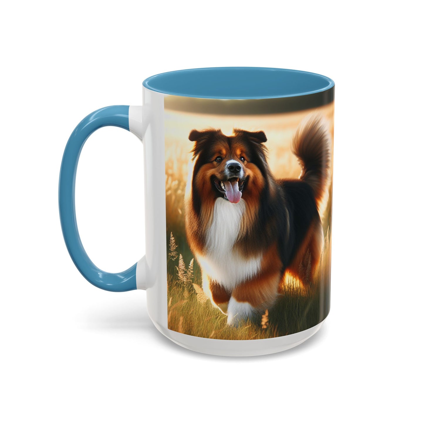 Bohemian Shepherd Accent Coffee Mug - Perfect Gift for Dog Lovers