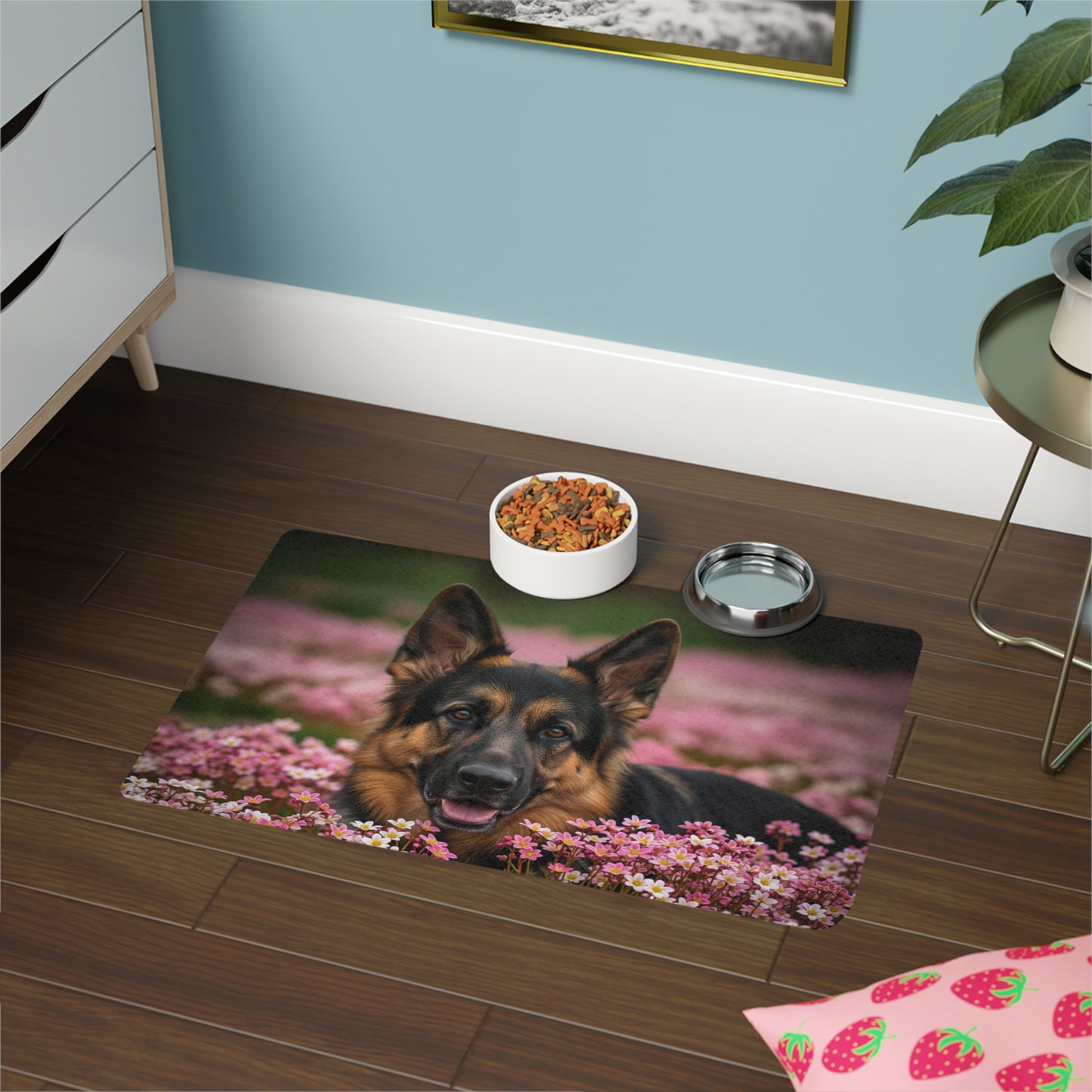 Pet Food Mat (12x18) - German Shepherd