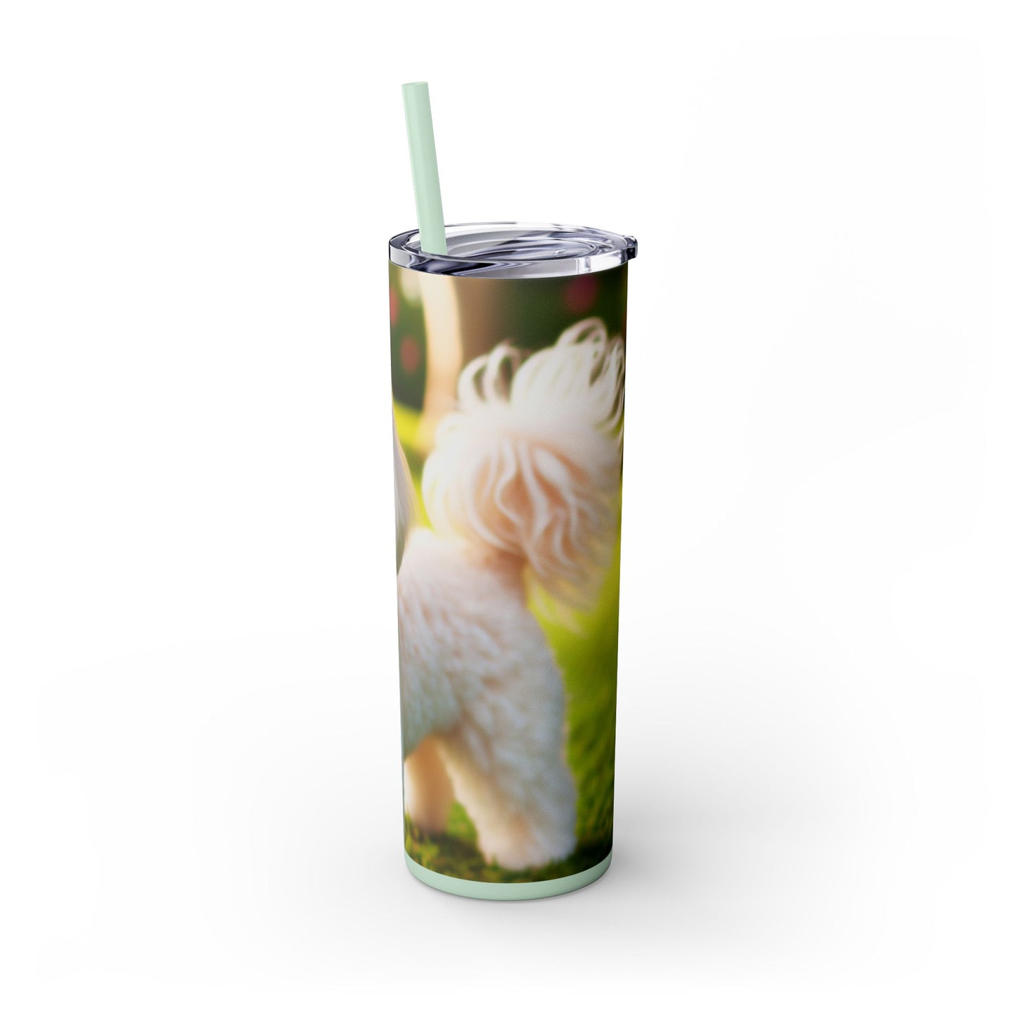 Maltipoo Tumbler with Straw, 20oz