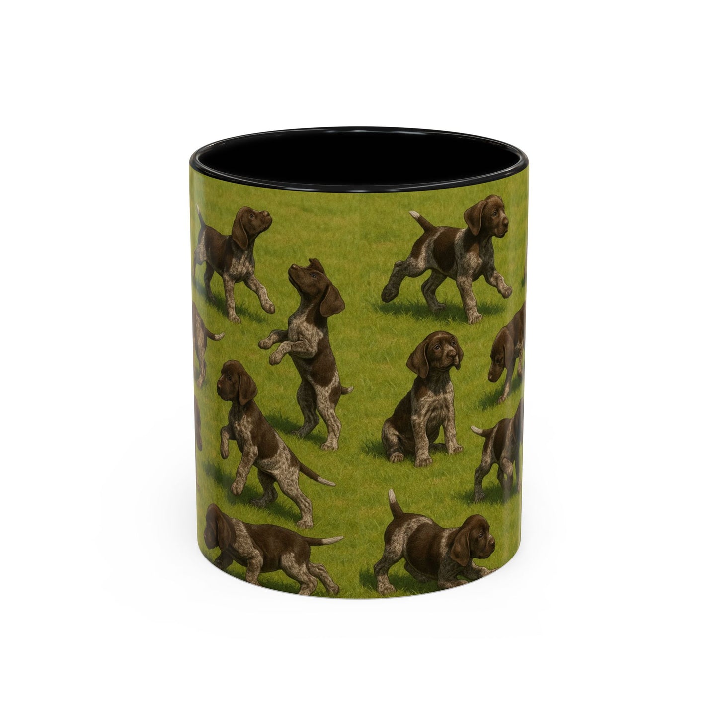 German Shorthaired Pointer puppies Accent Coffee Mug - Perfect Gift for Dog Lovers
