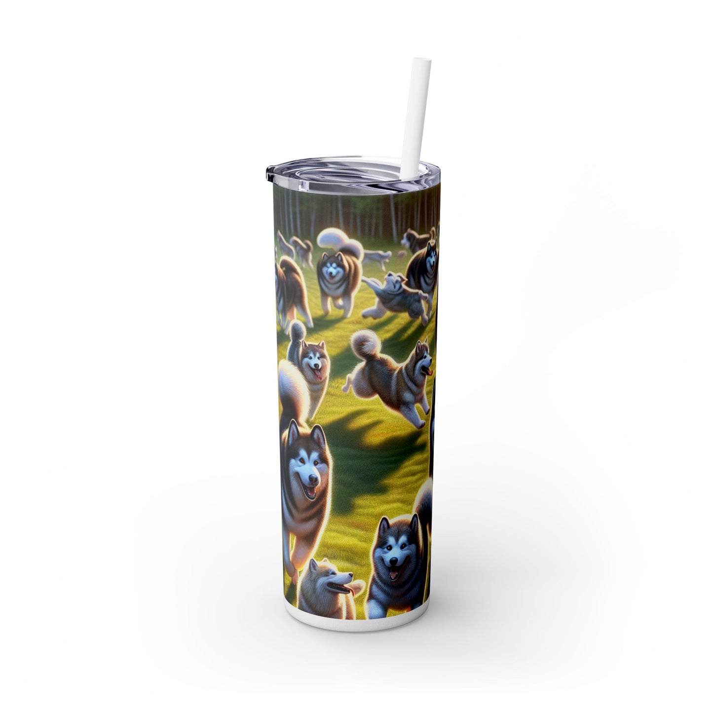 Alaskan Malamute Tumbler with Straw, 20oz