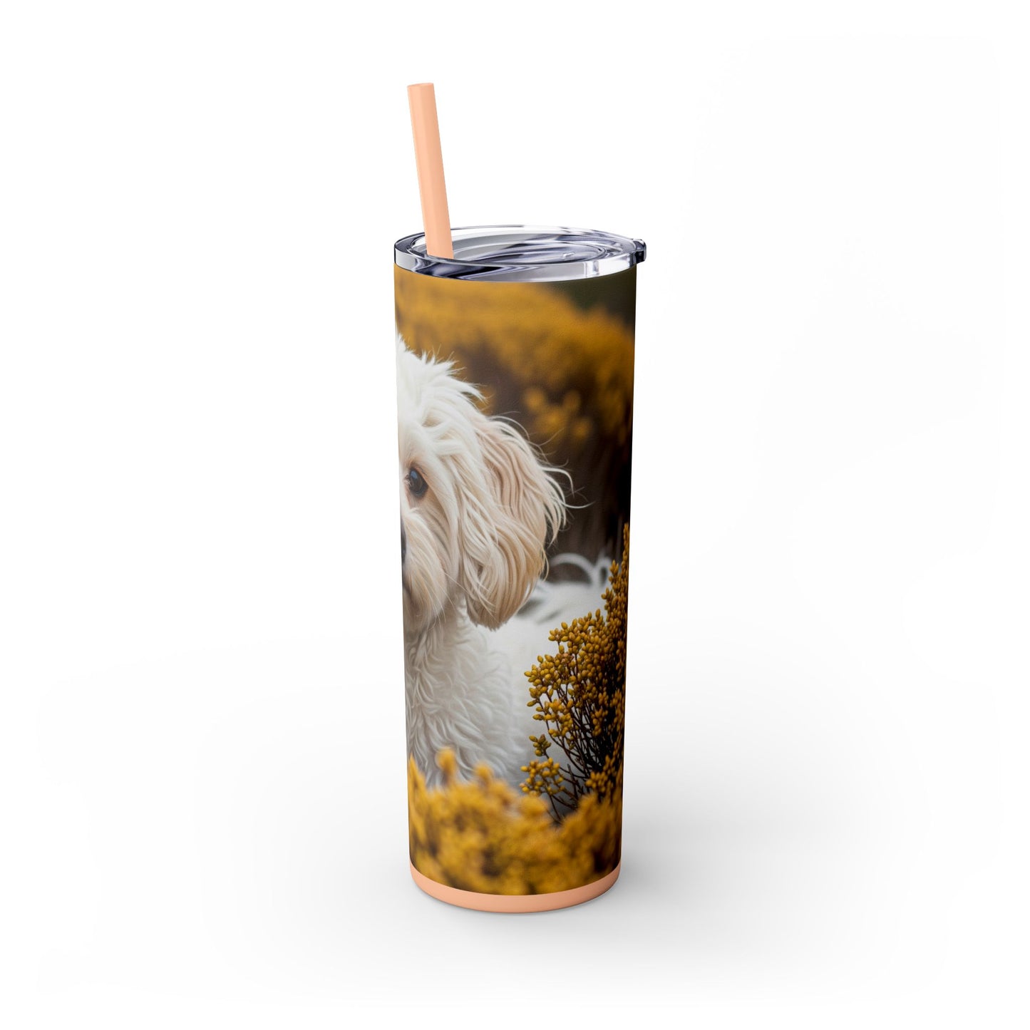 Maltipoo Tumbler with Straw, 20oz