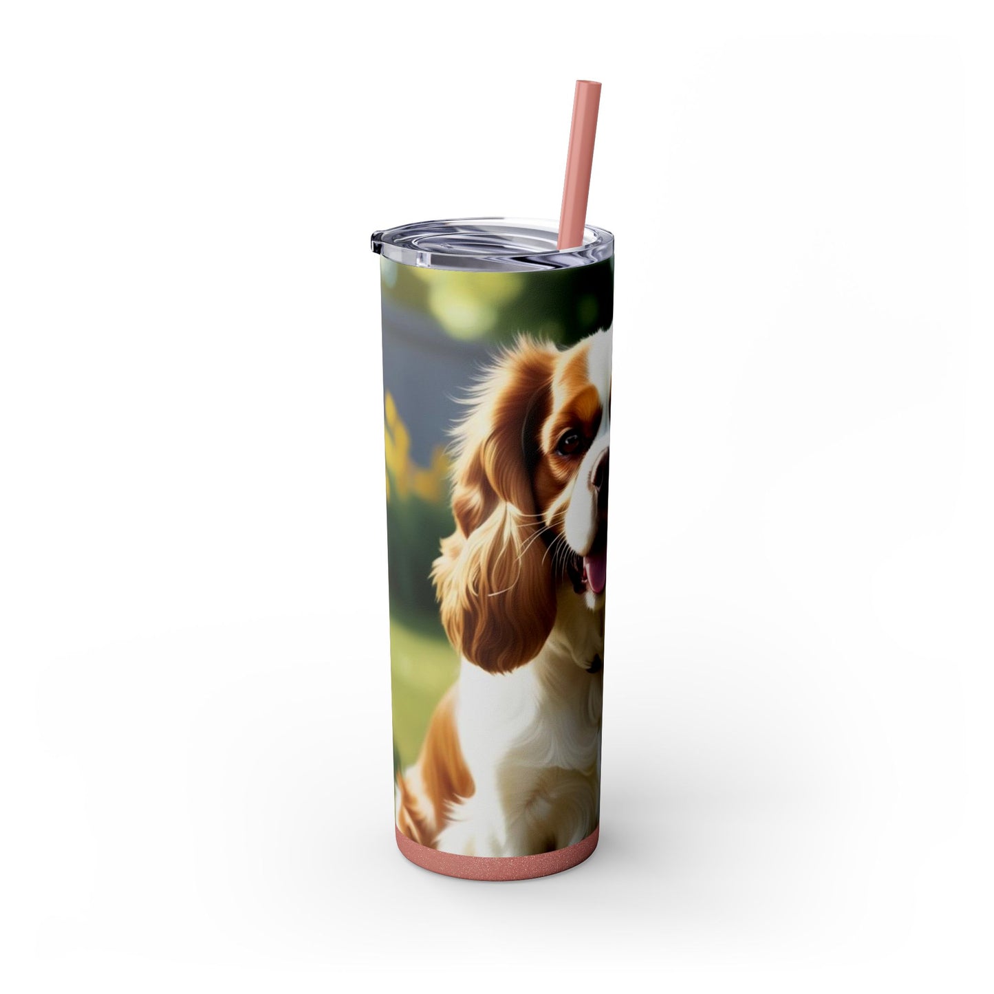 King Charles Spaniel Tumbler with Straw, 20oz