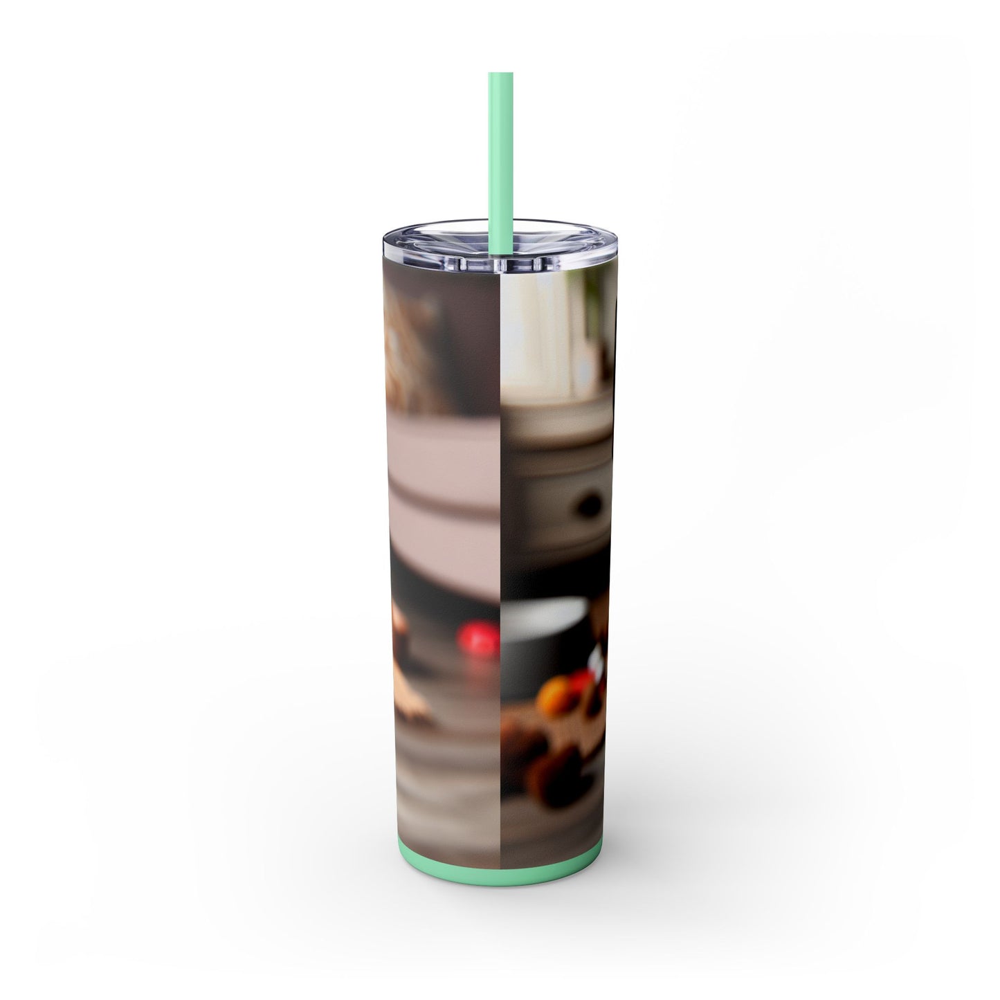 English Toy Terrier Tumbler with Straw, 20oz