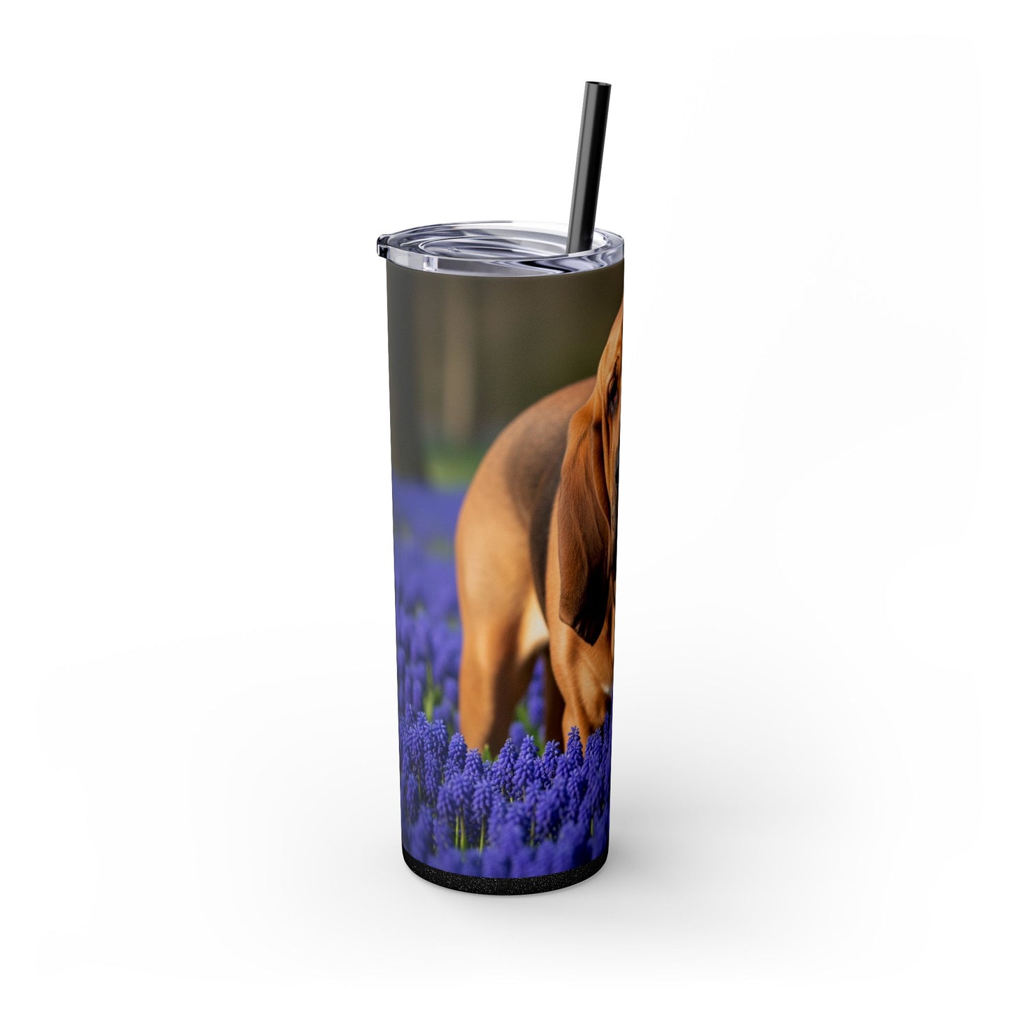 Bloodhound Skinny Tumbler with Straw, 20oz