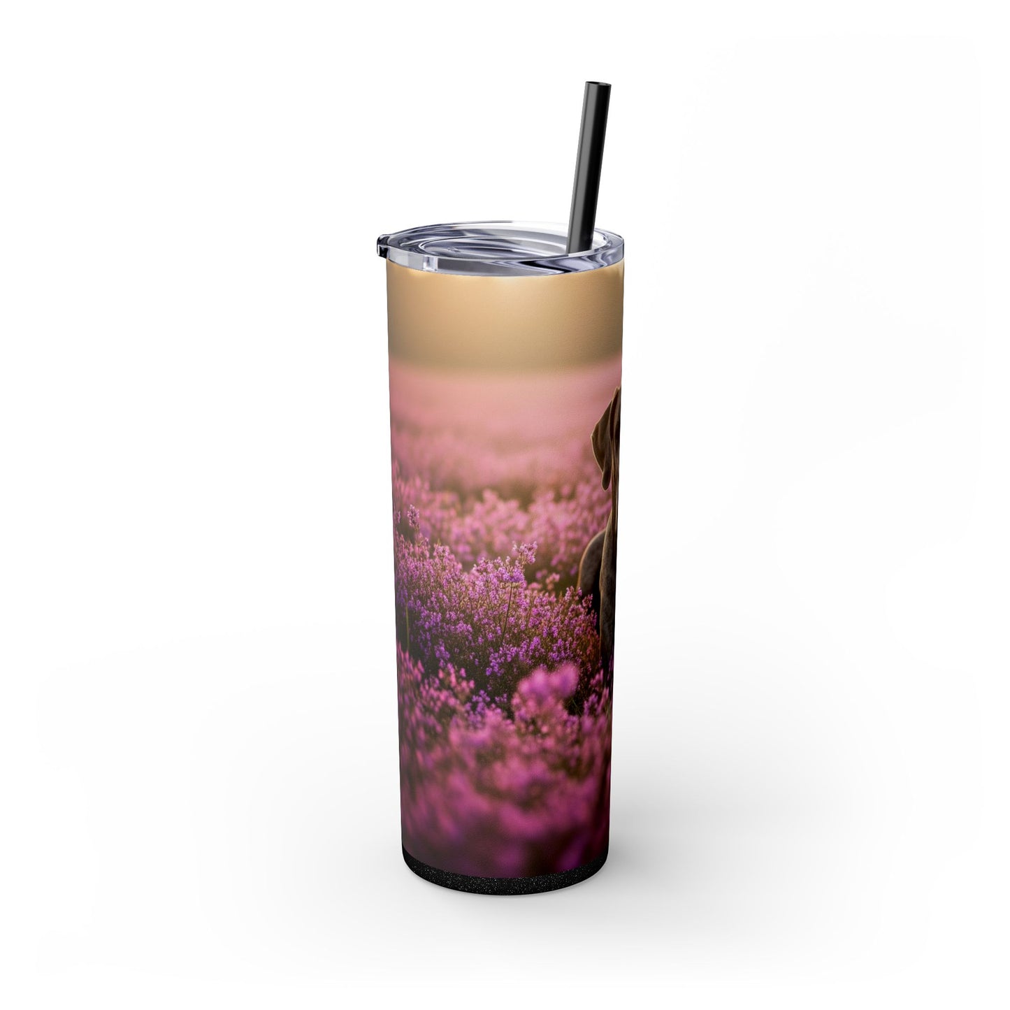 Great Dane Skinny Tumbler with Straw, 20oz