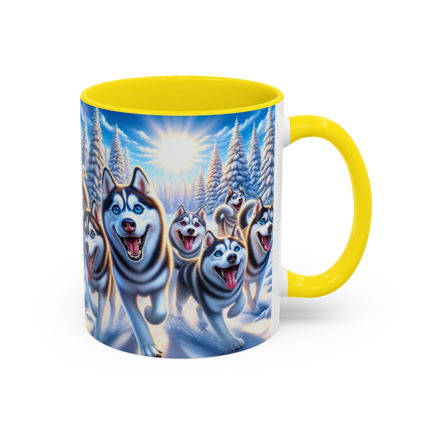 Siberian Husky Accent Coffee Mug - Perfect Gift for Dog Lovers