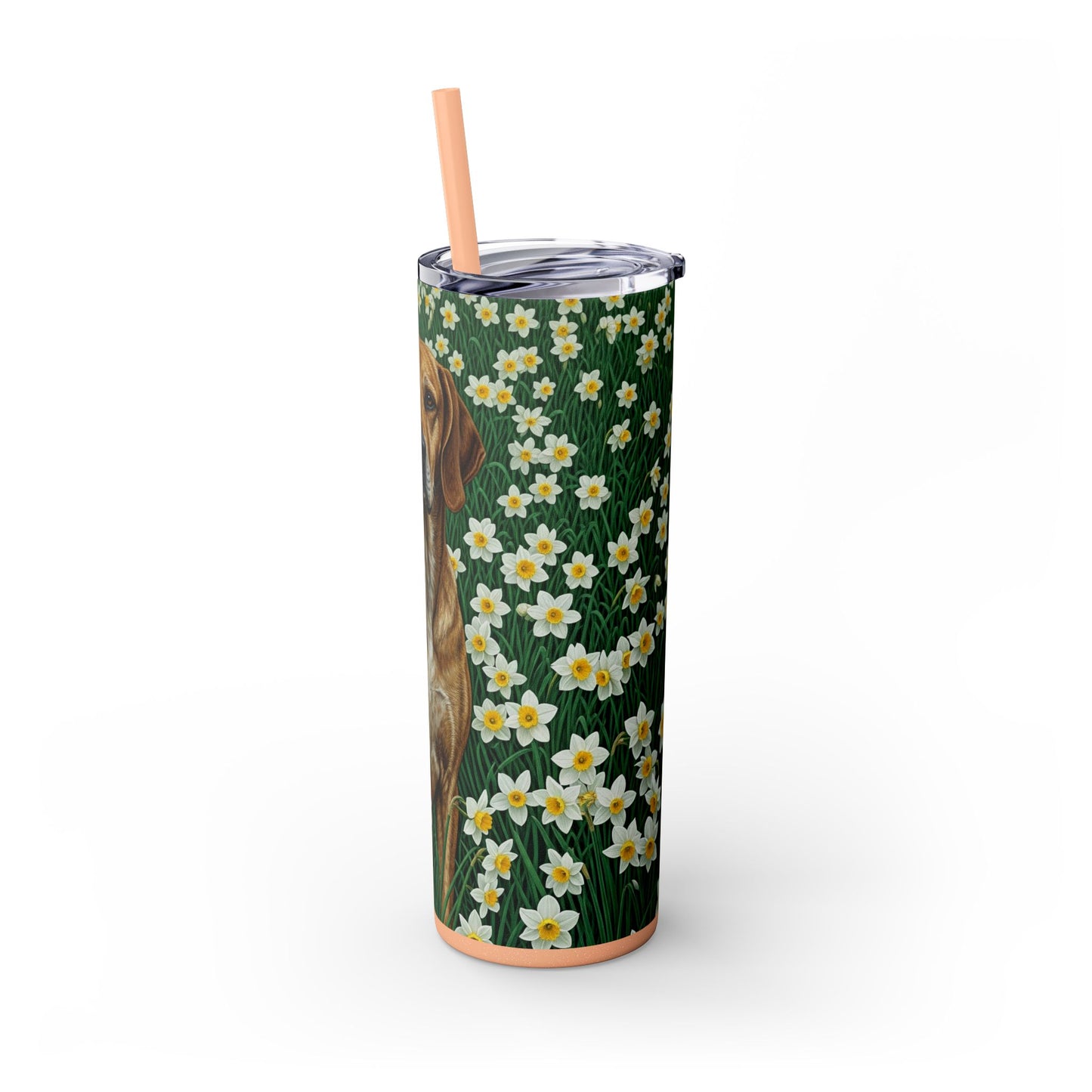 Porcelaine Tumbler with Straw, 20oz