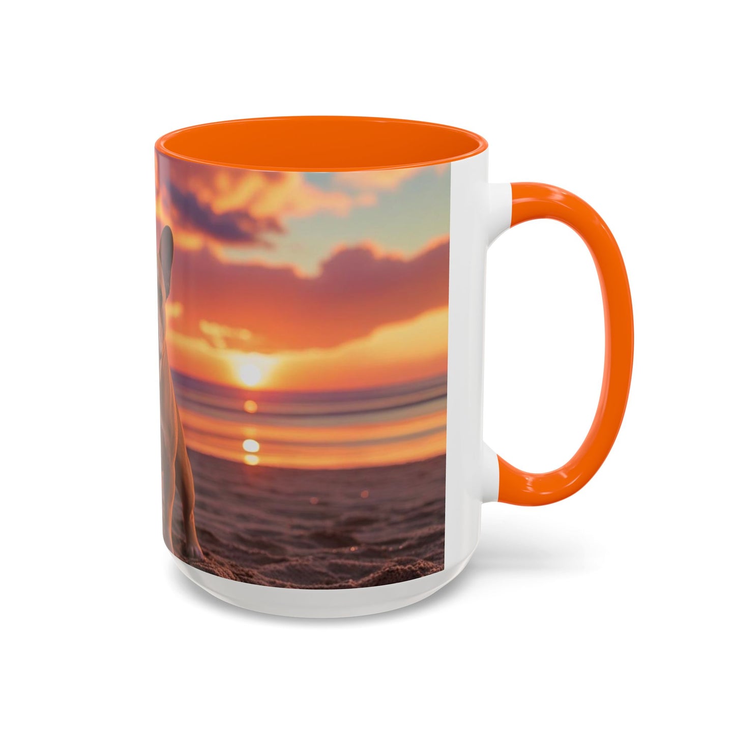 French Bulldog Love Accent Coffee Mug - Perfect Gift for Dog Lovers