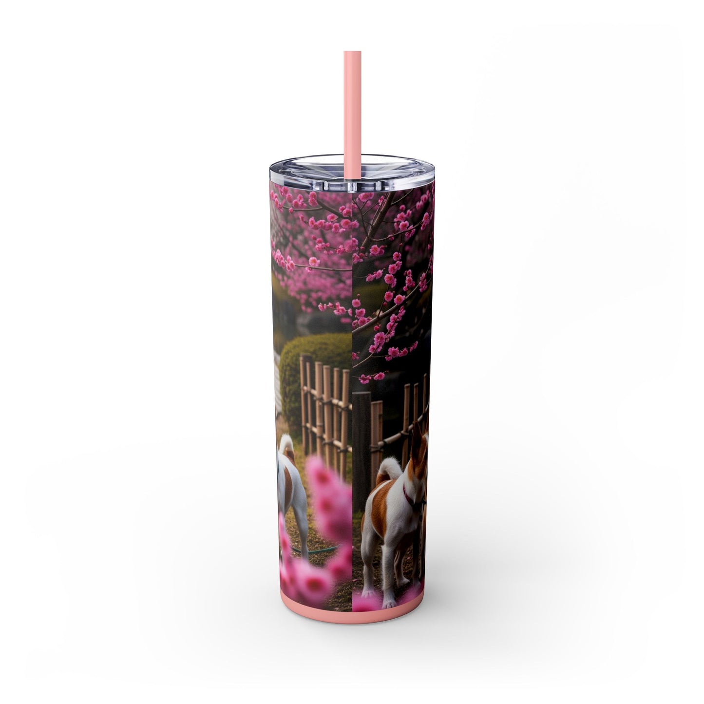 Japanese Terrier Tumbler with Straw, 20oz