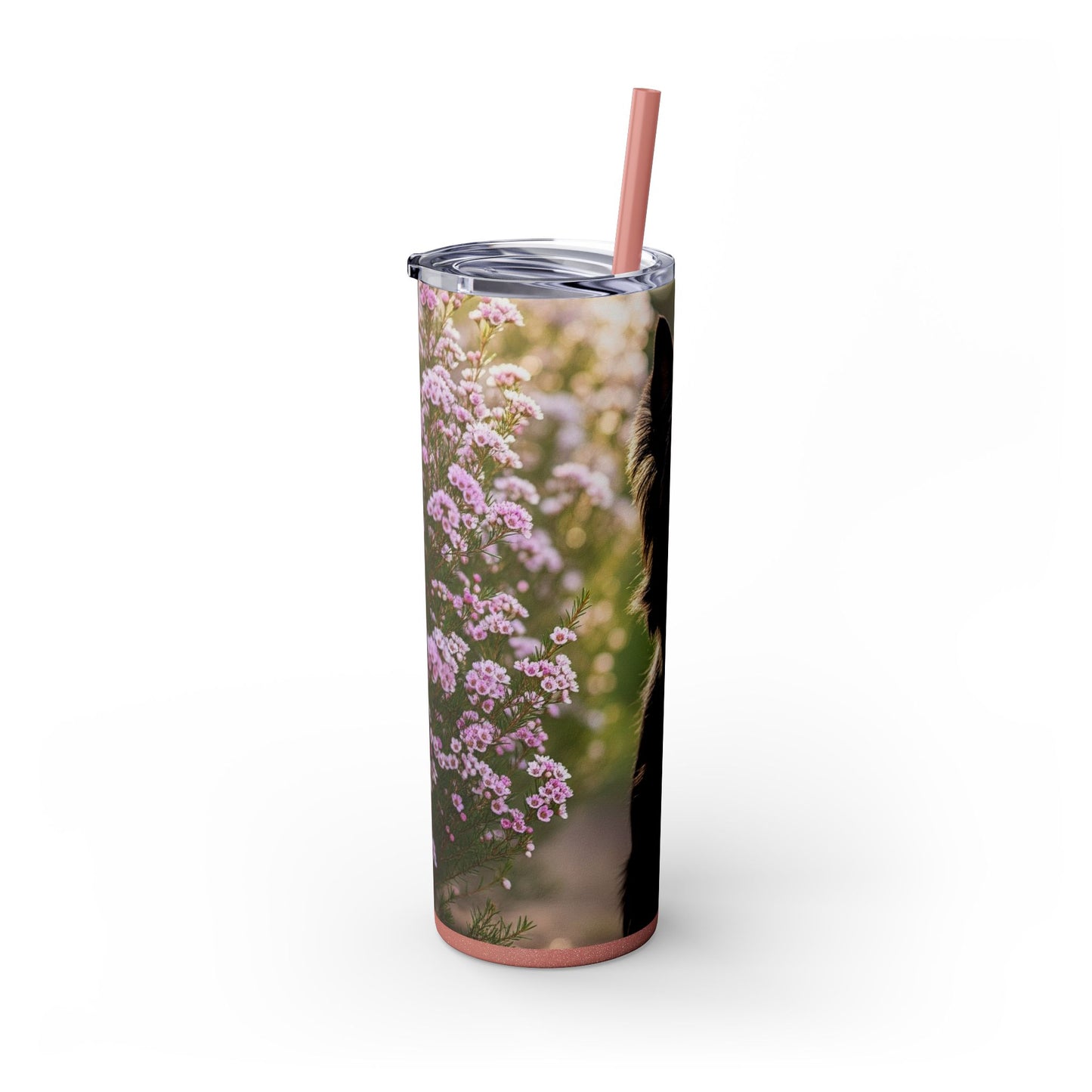 Australian Silky Terrier Tumbler with Straw, 20oz