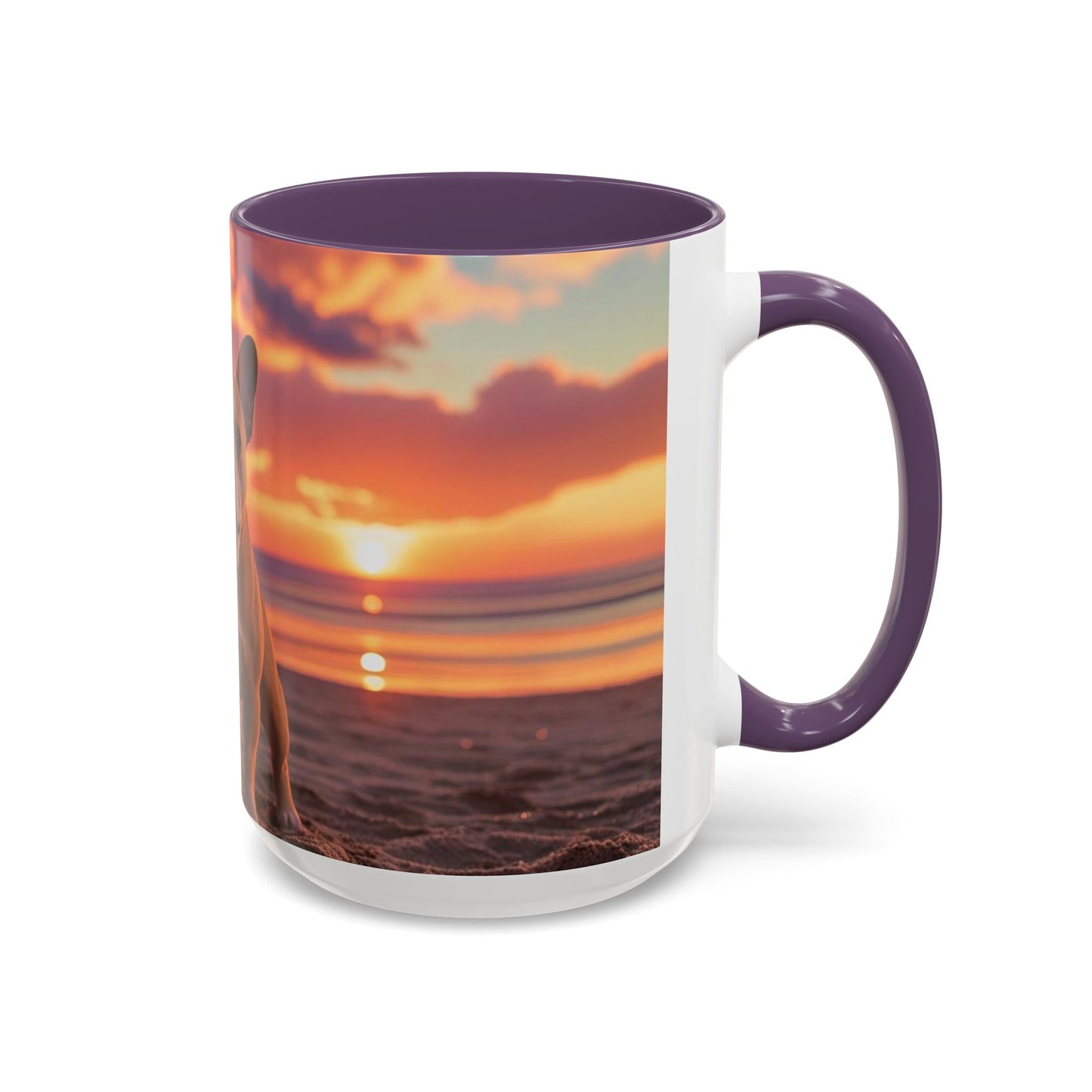 French Bulldog Love Accent Coffee Mug - Perfect Gift for Dog Lovers