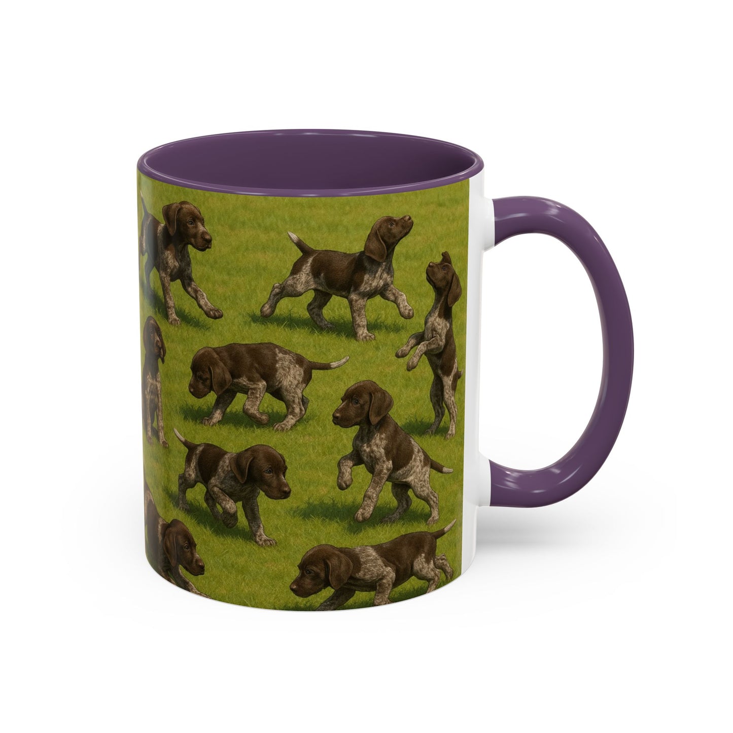 German Shorthaired Pointer puppies Accent Coffee Mug - Perfect Gift for Dog Lovers